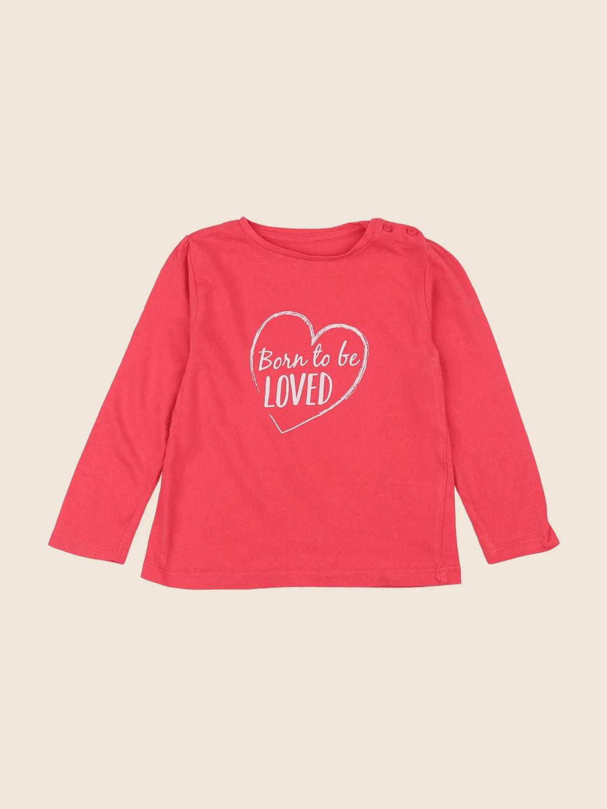 Vertbaudet - tee-shirt rose - 2 ans