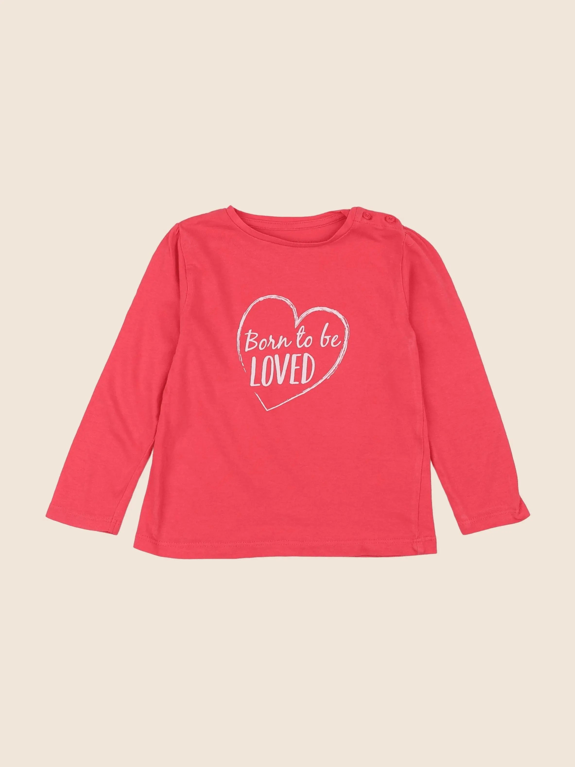Vertbaudet - tee-shirt rose - 2 ans