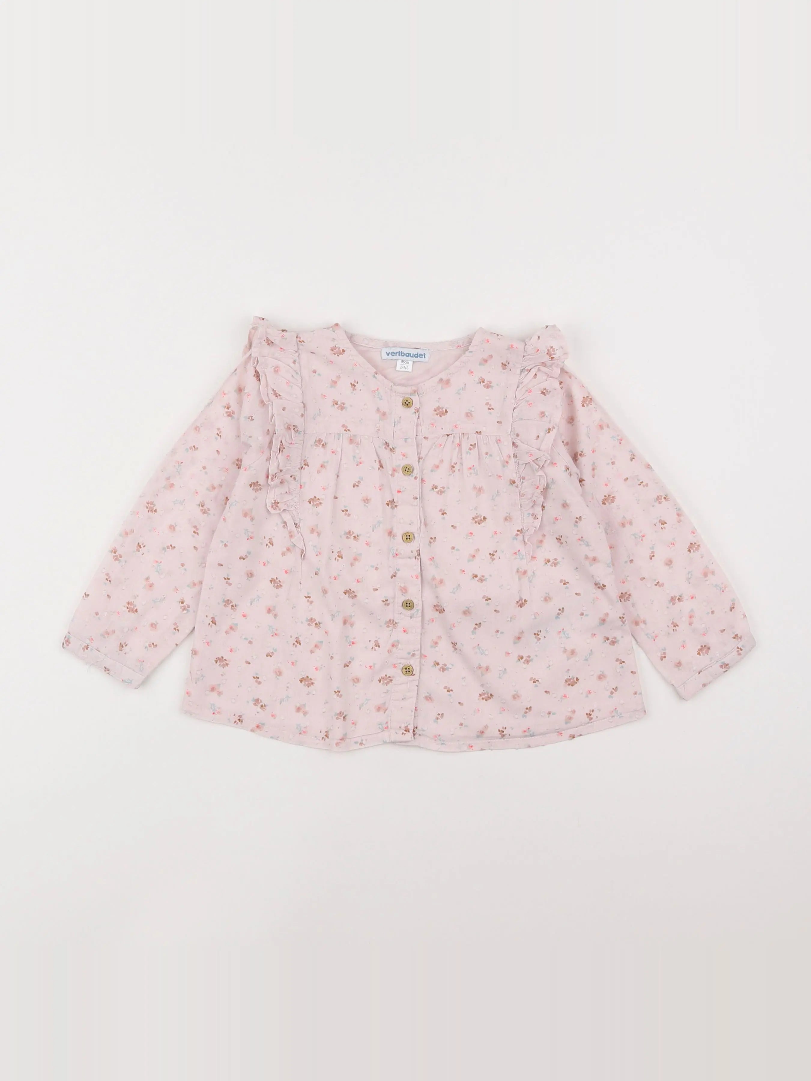 Vertbaudet - blouse rose - 2 ans