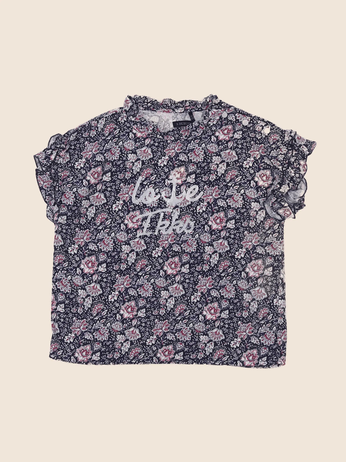 IKKS - tee-shirt rose - 8 ans
