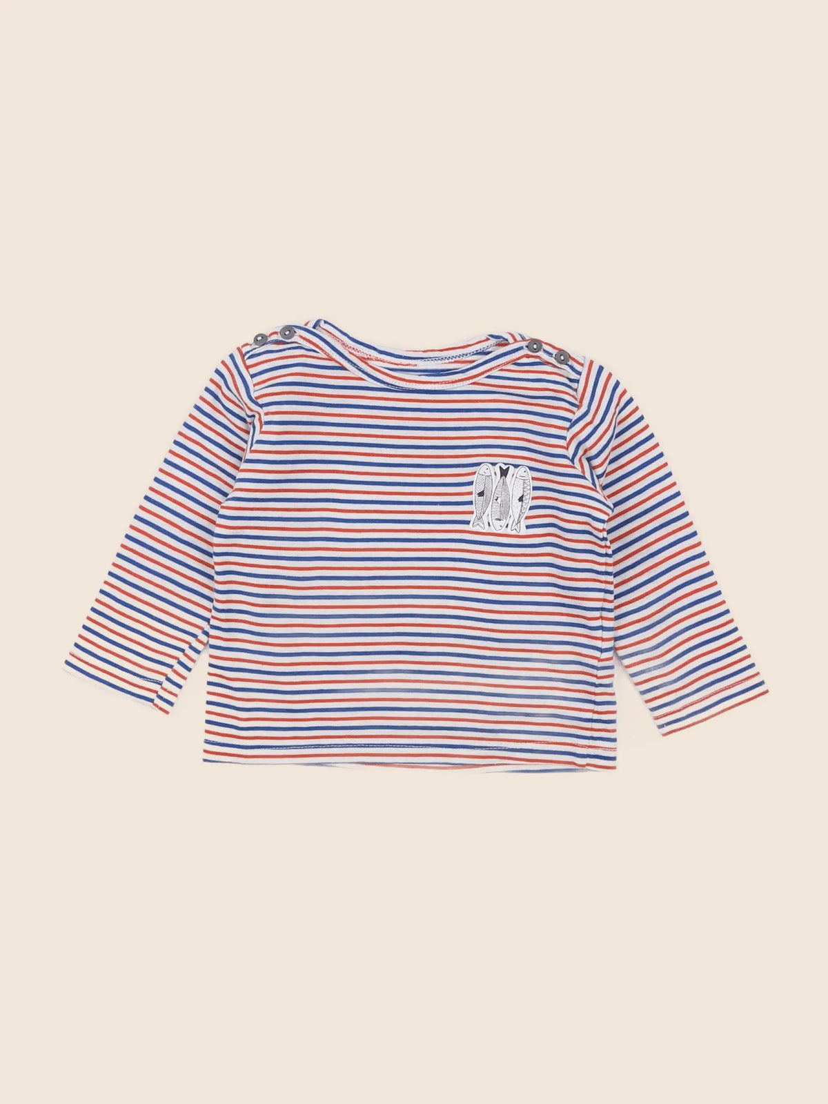 Vertbaudet - tee-shirt multicolore - 6 mois