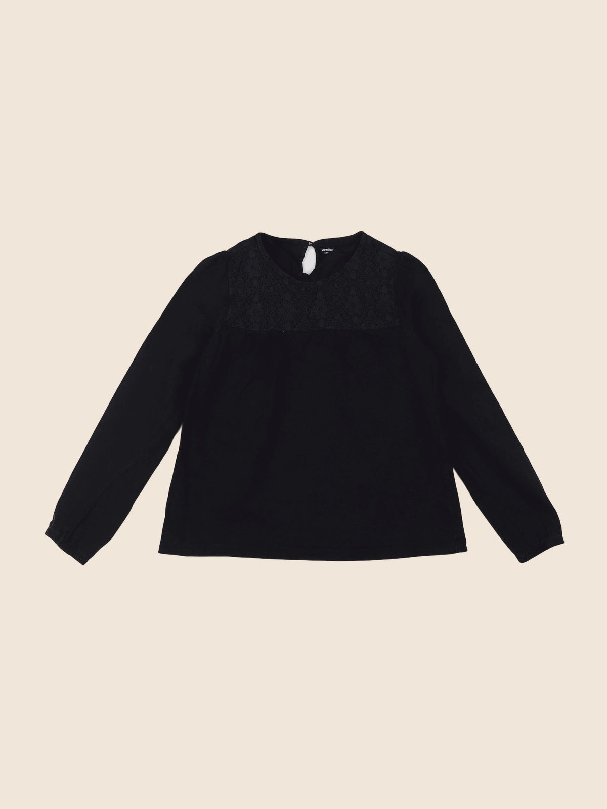 Vertbaudet - tee-shirt noir - 8 ans