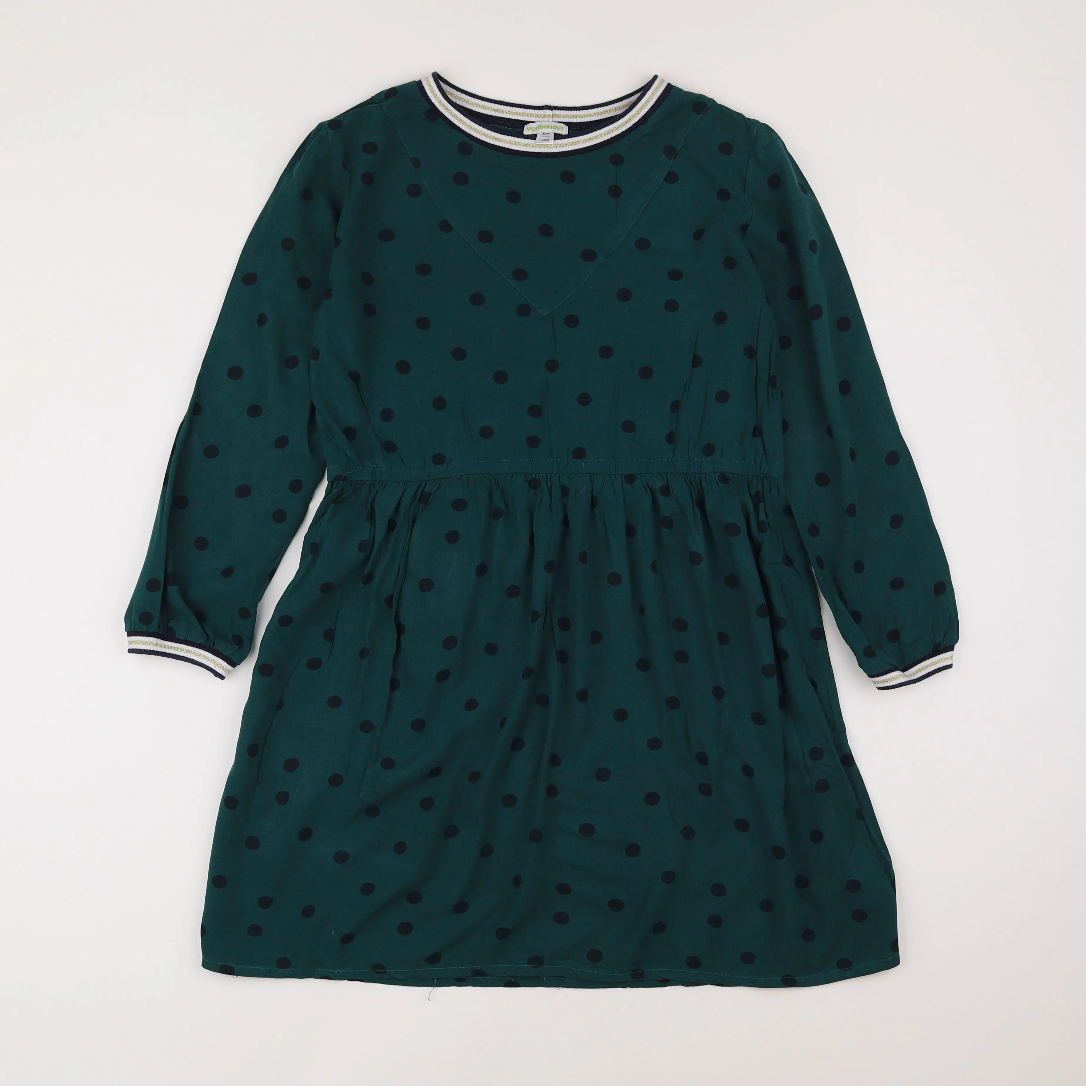 Vertbaudet - robe vert - 12 ans