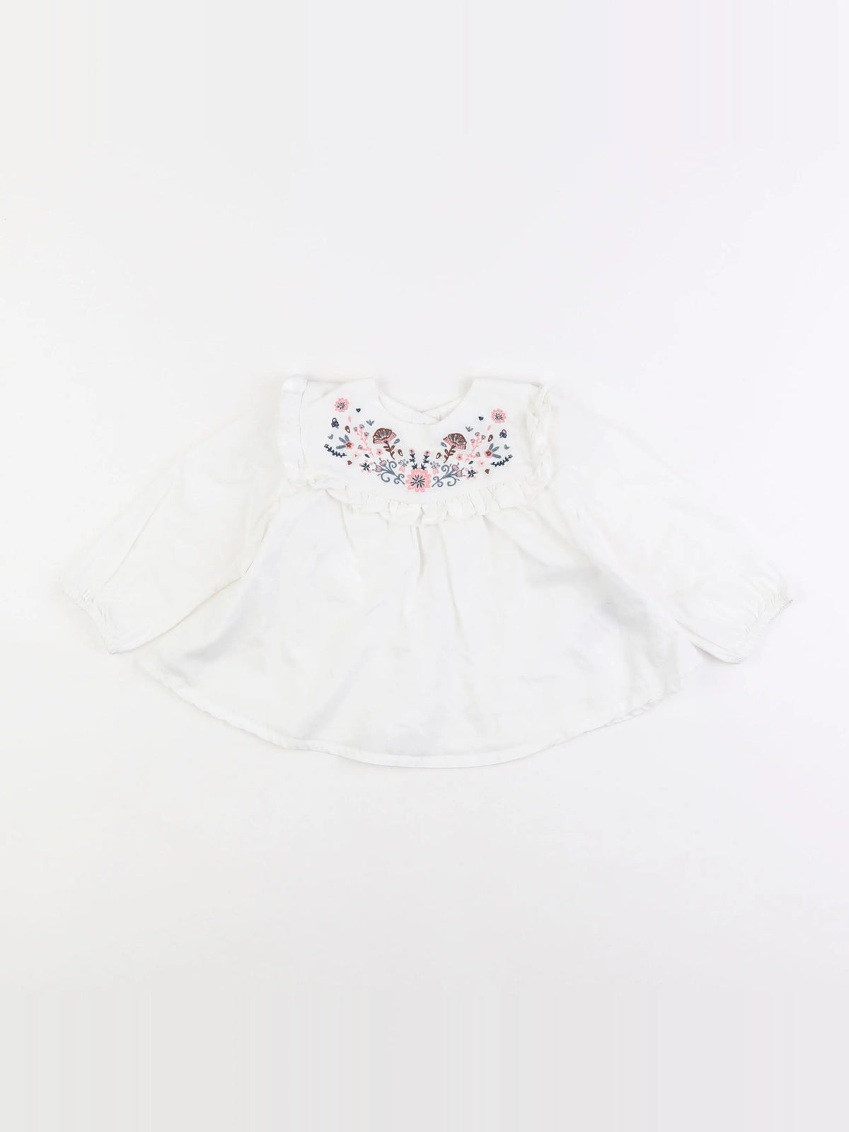 Vertbaudet - blouse blanc - 12 mois