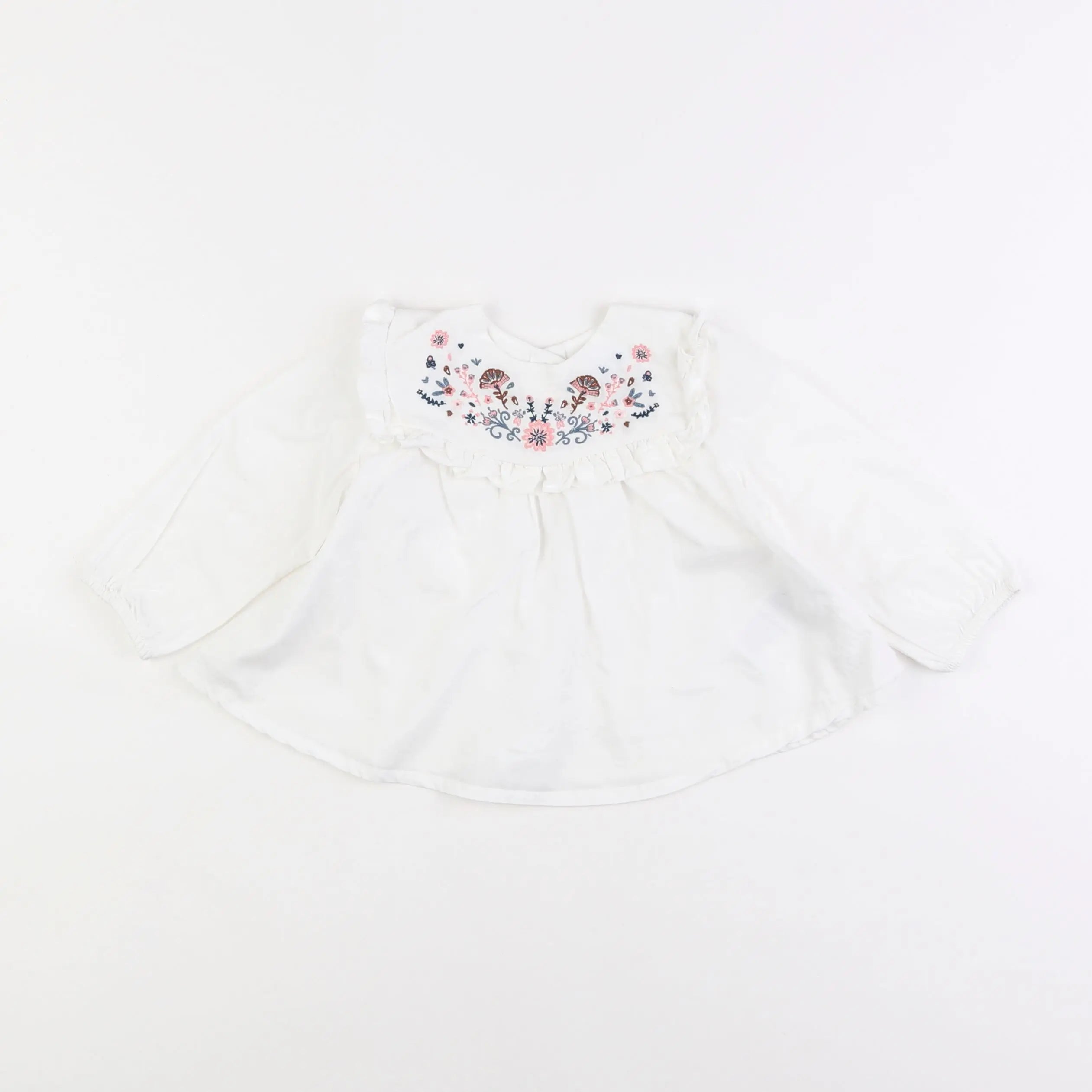 Vertbaudet - blouse blanc - 12 mois