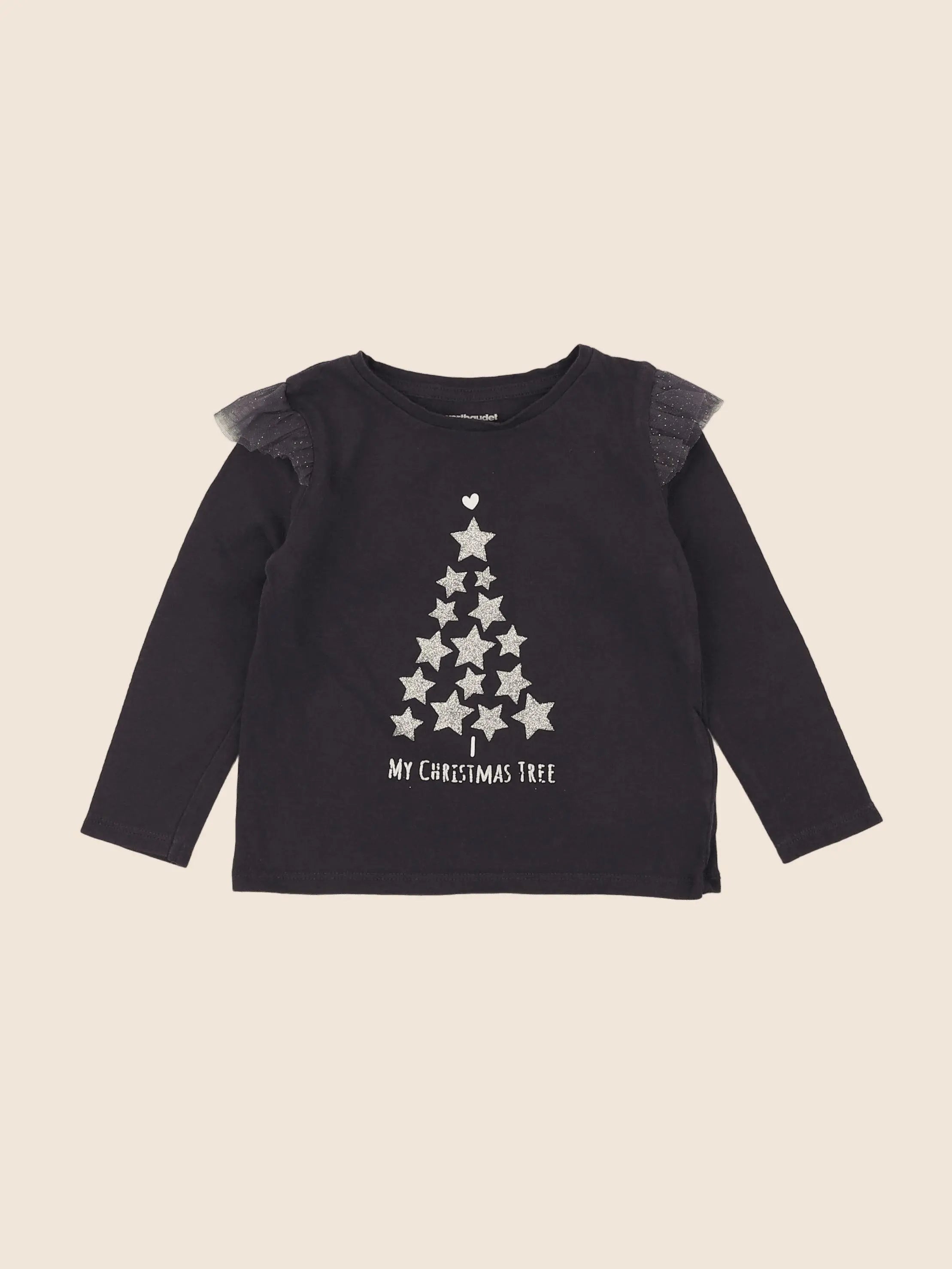 Vertbaudet - tee-shirt gris - 2 ans