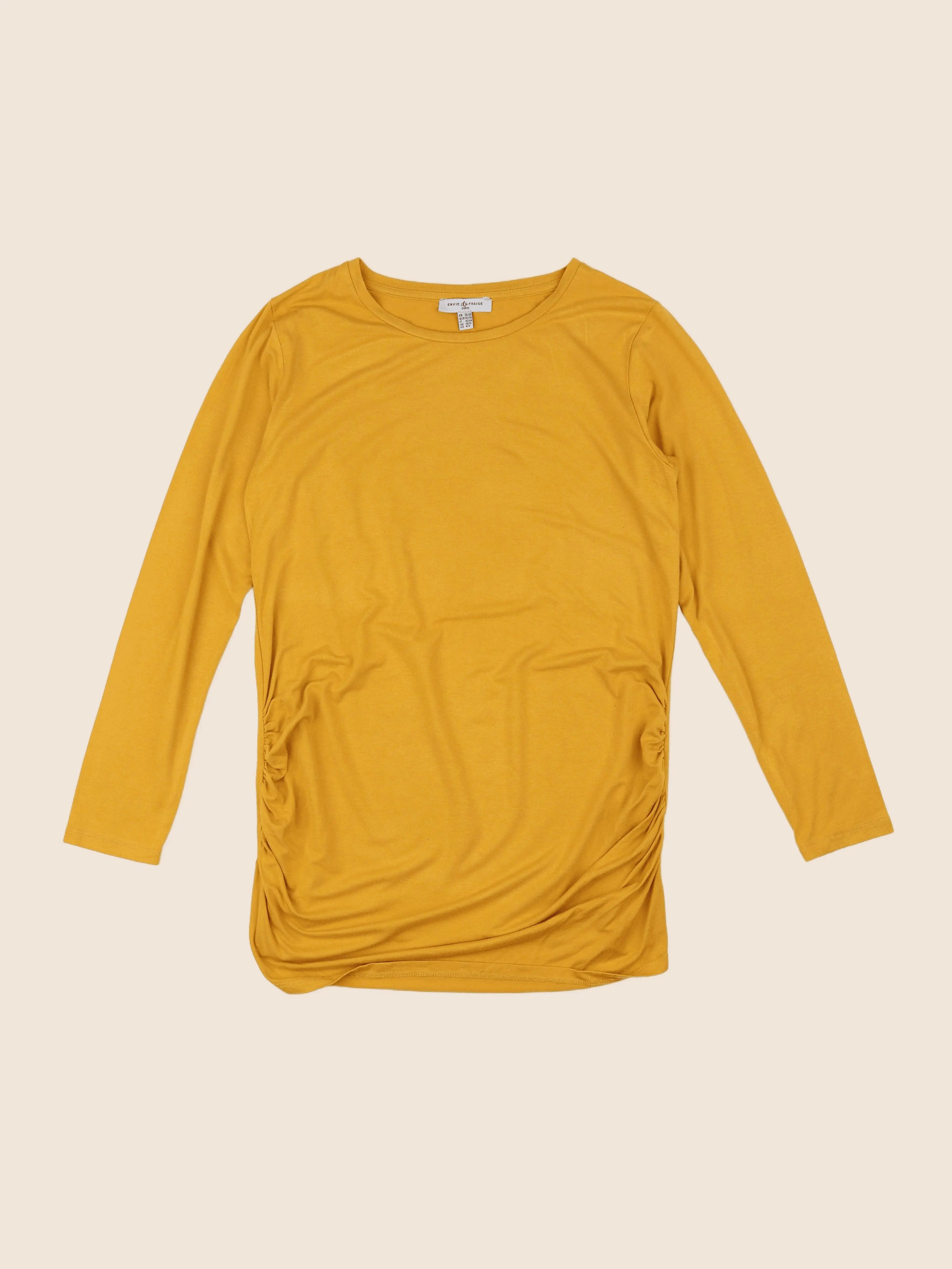 Envie de fraise - tee-shirt grossesse jaune - 38 à 40