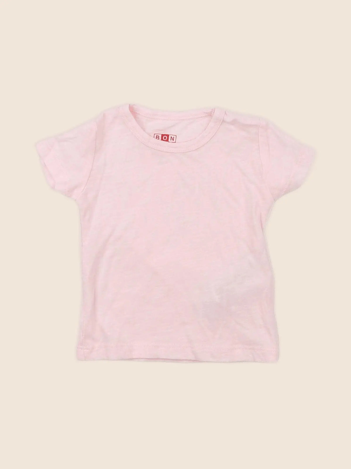 Bonton - tee-shirt rose - 6 mois