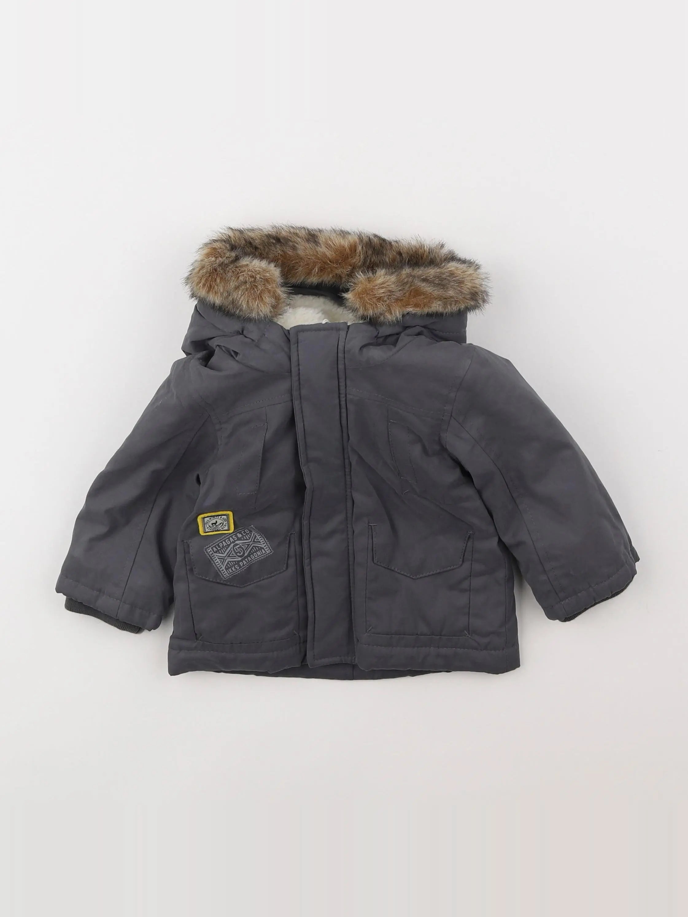 IKKS - parka gris - 6 mois