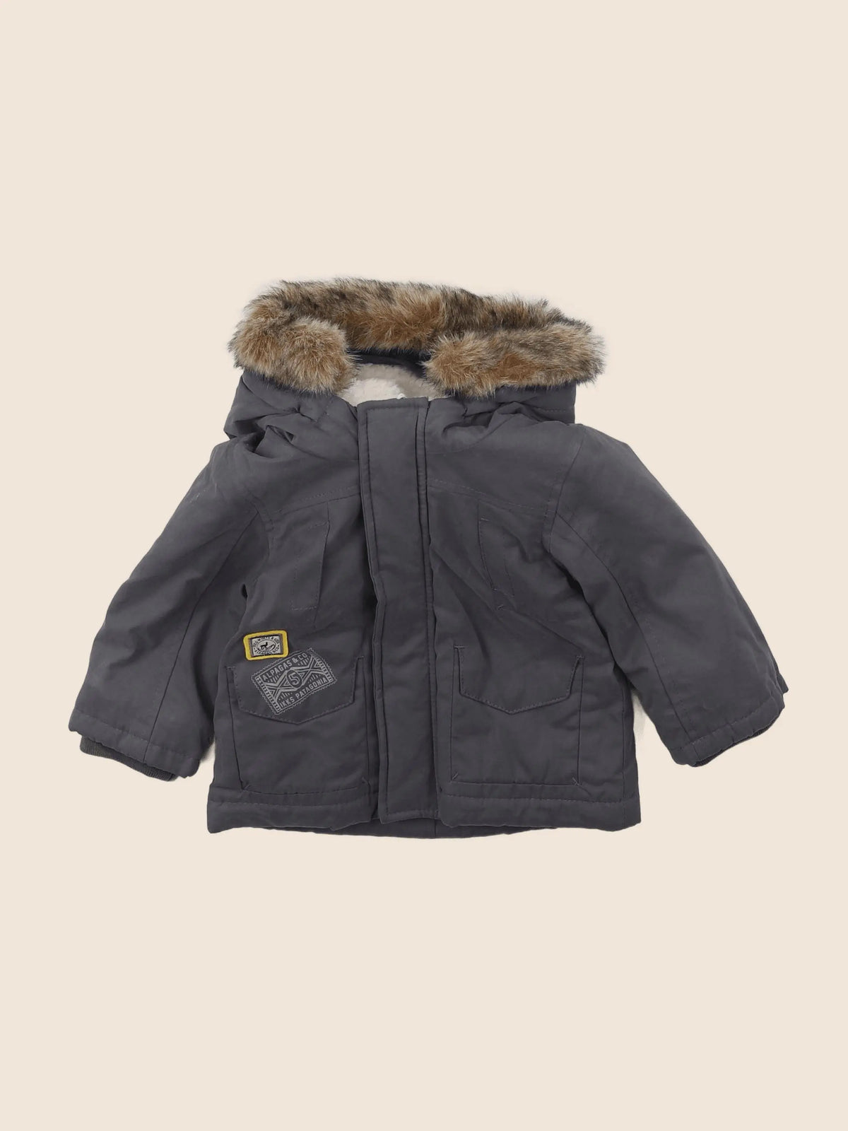IKKS - parka gris - 6 mois