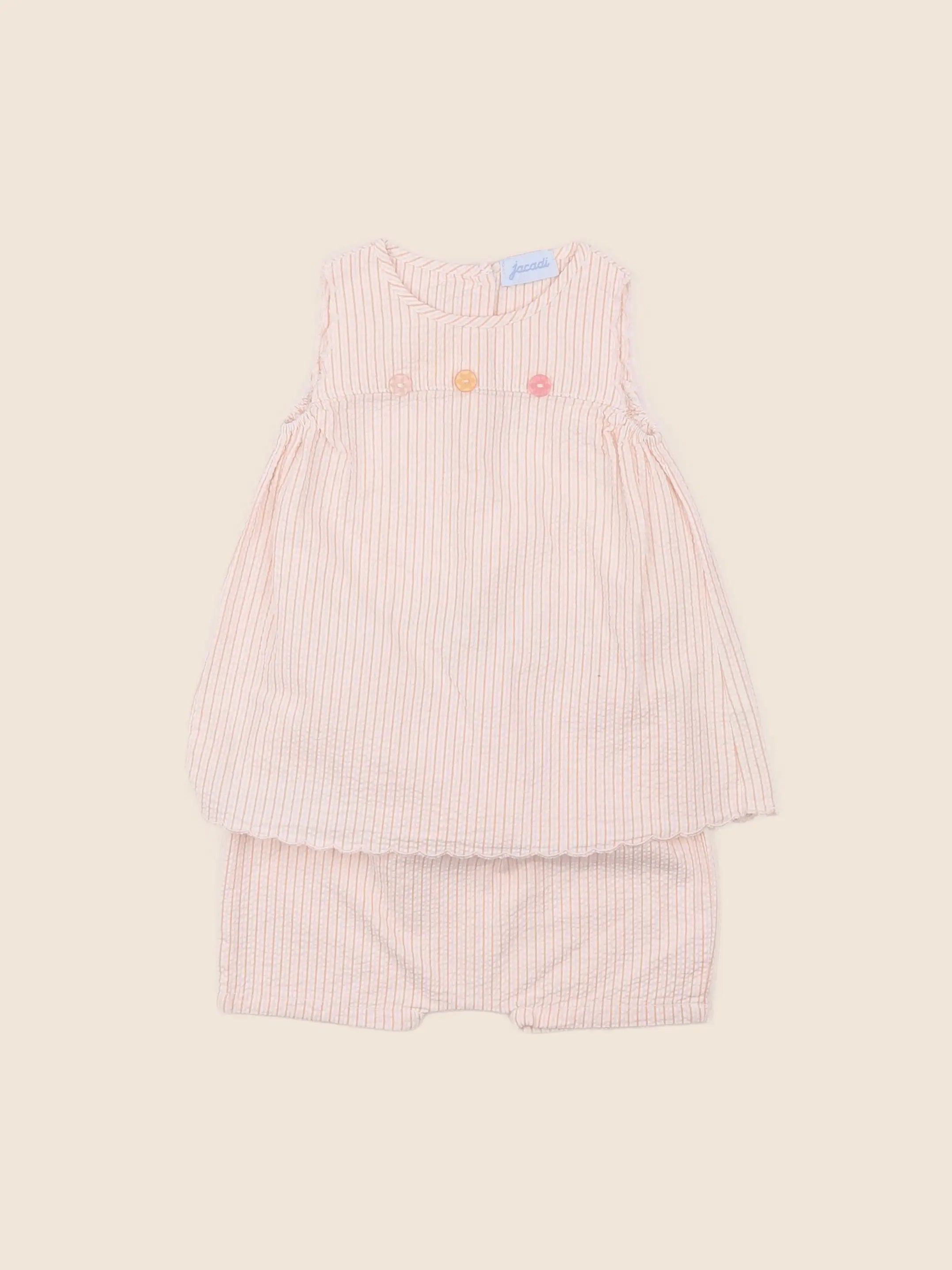 Jacadi - robe orange - 6 mois