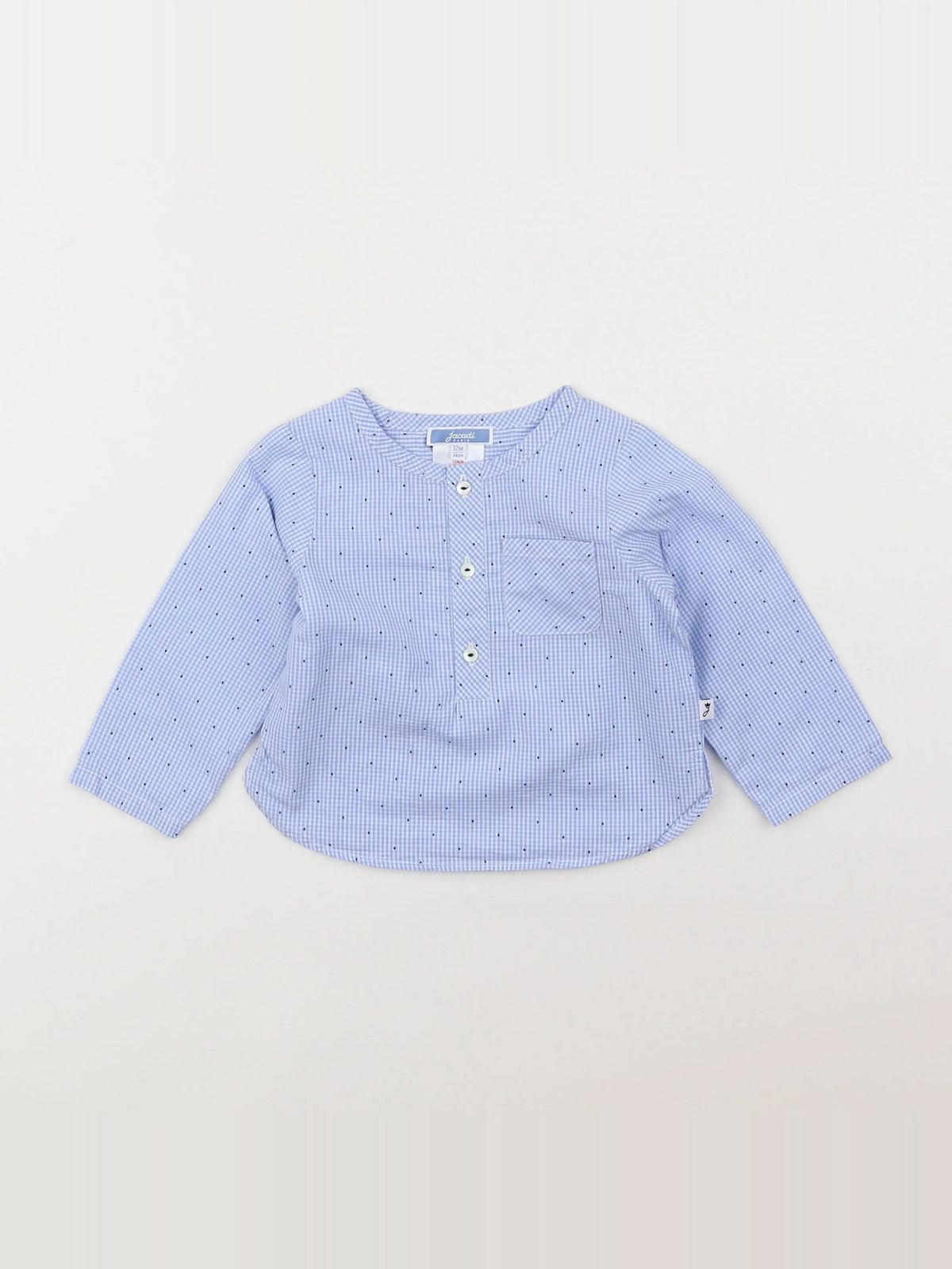 Jacadi - chemise bleu - 12 mois