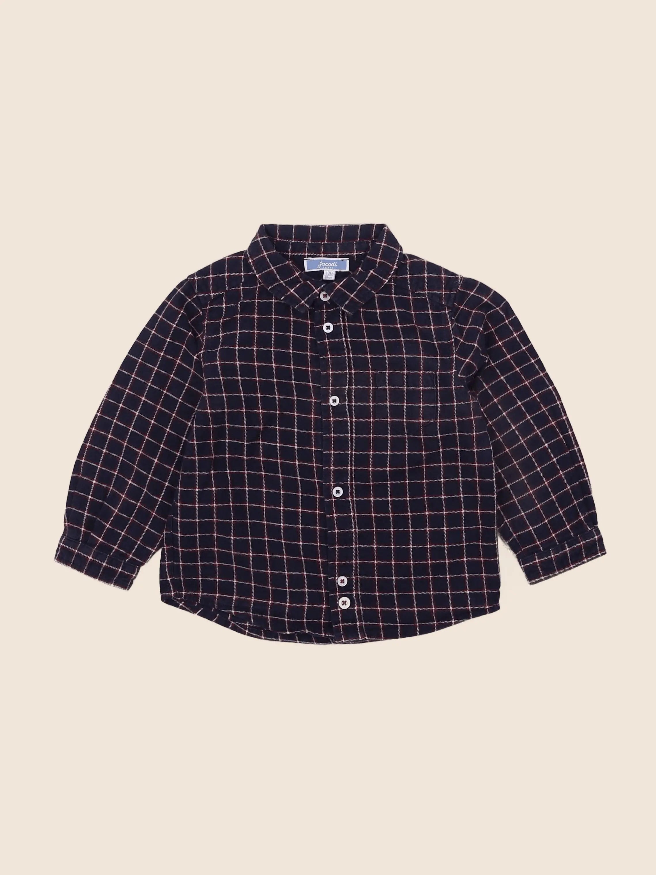 Jacadi - chemise bleu - 18 mois