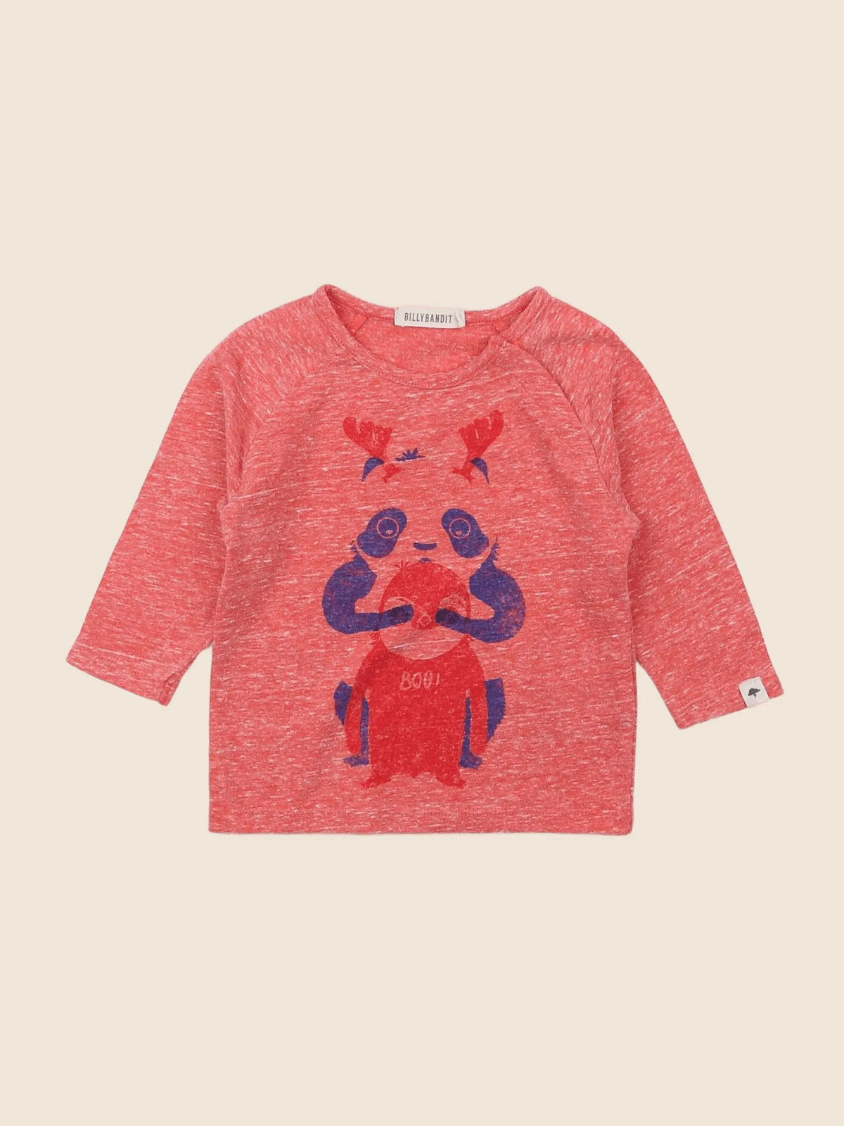 Billy Bandit - tee-shirt rouge - 6 mois
