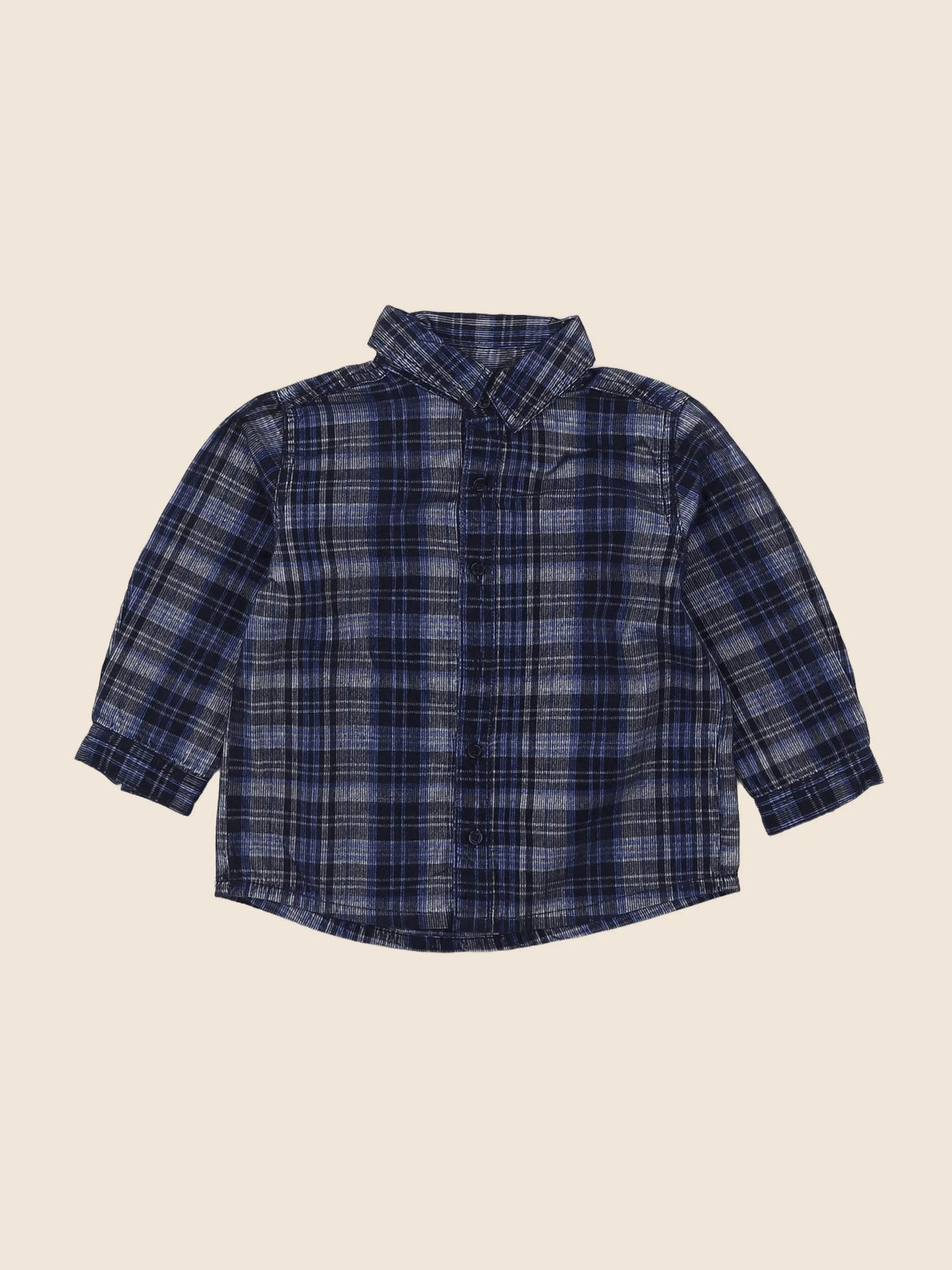 Boutchou - chemise bleu - 18 mois