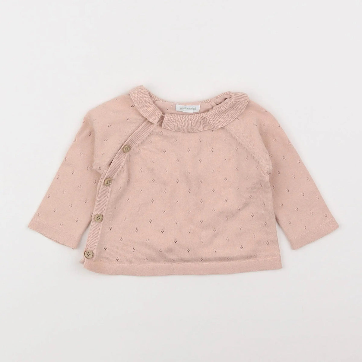 Vertbaudet - pull rose - 3 mois