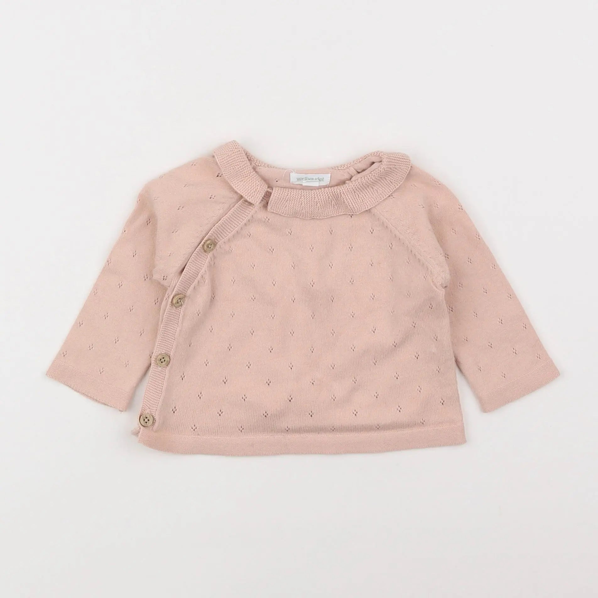 Vertbaudet - pull rose - 3 mois
