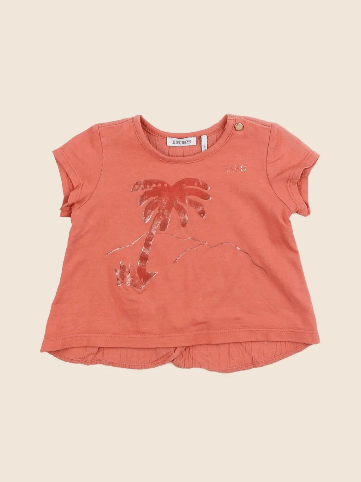 IKKS - tee-shirt orange - 6 mois