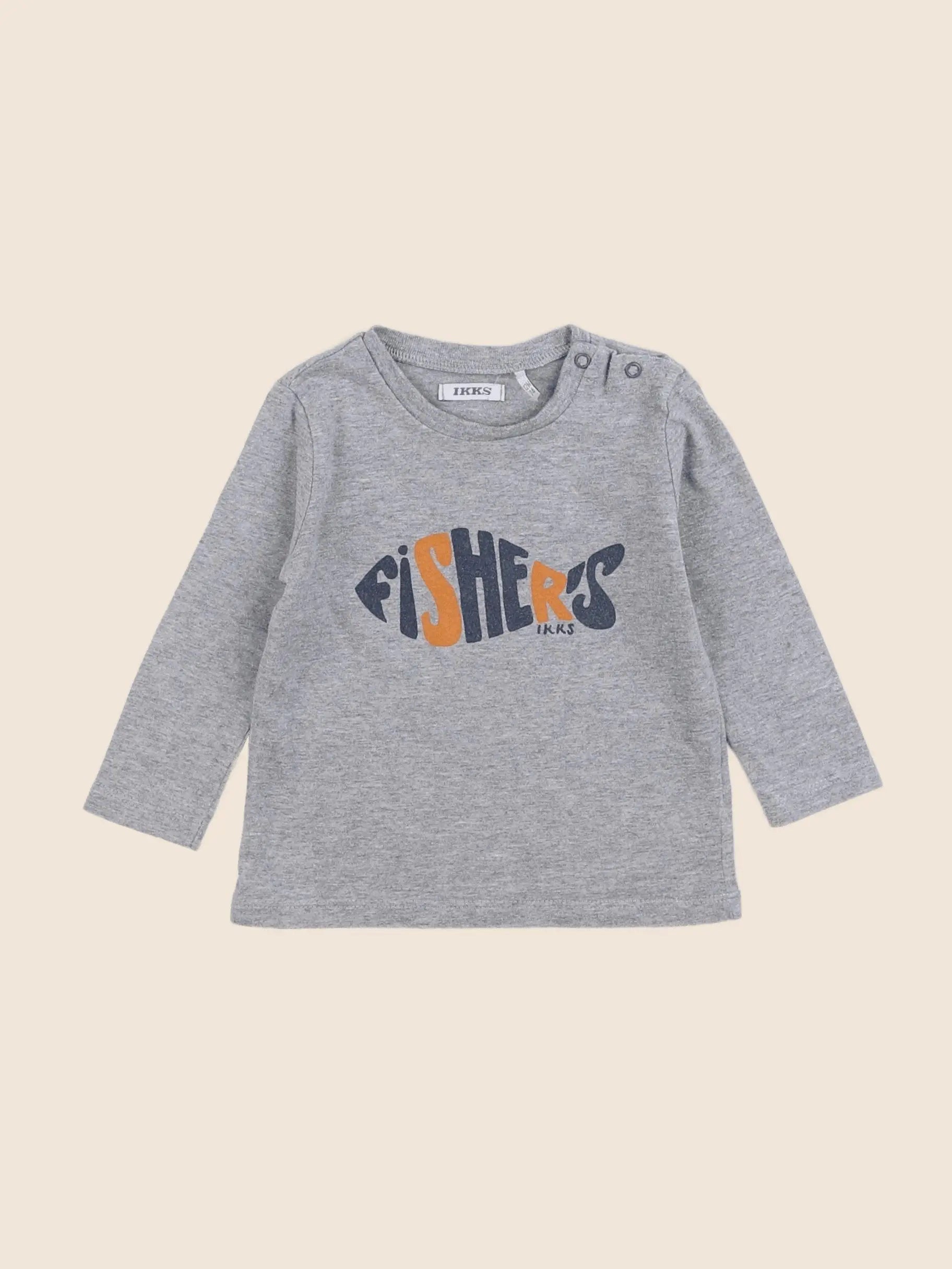 IKKS - tee-shirt gris - 12 mois