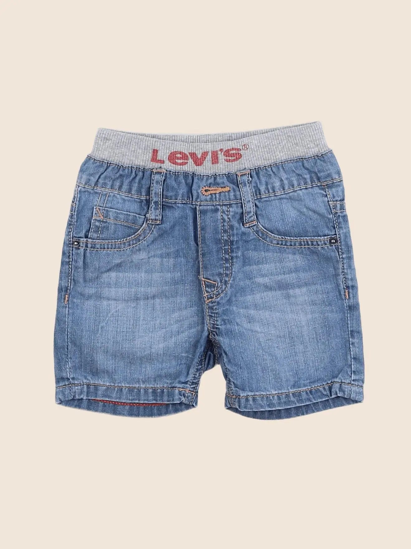 Levi's - short bleu - 12 mois
