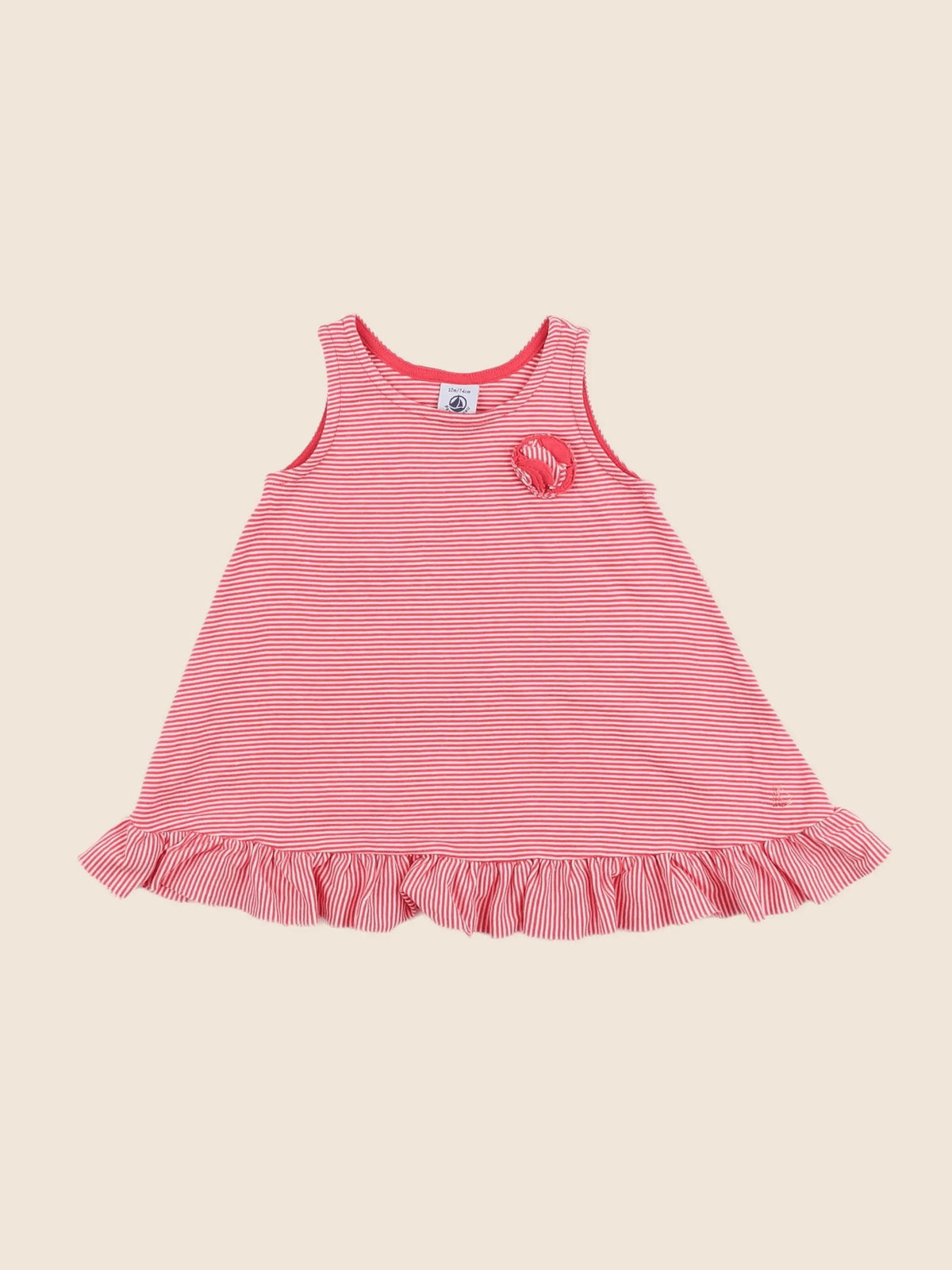 Petit Bateau - robe rose - 12 mois