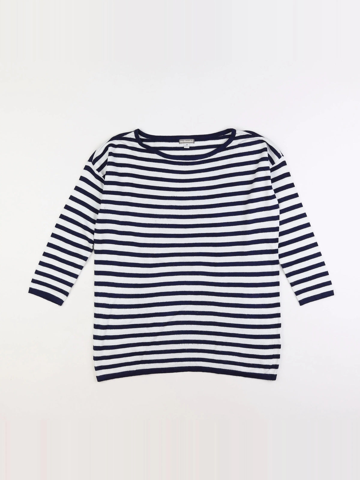 Vertbaudet - pull grossesse blanc, bleu - 34