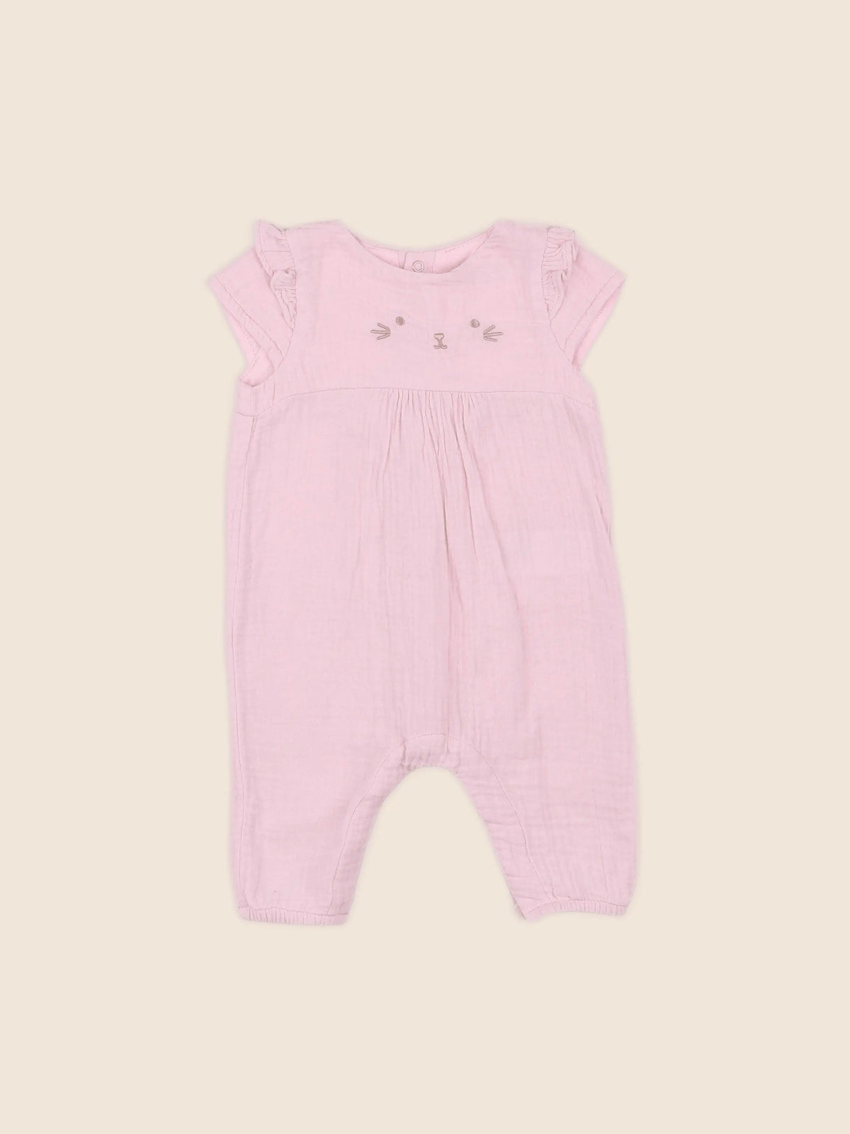 Vertbaudet - combinaison rose - 3 mois
