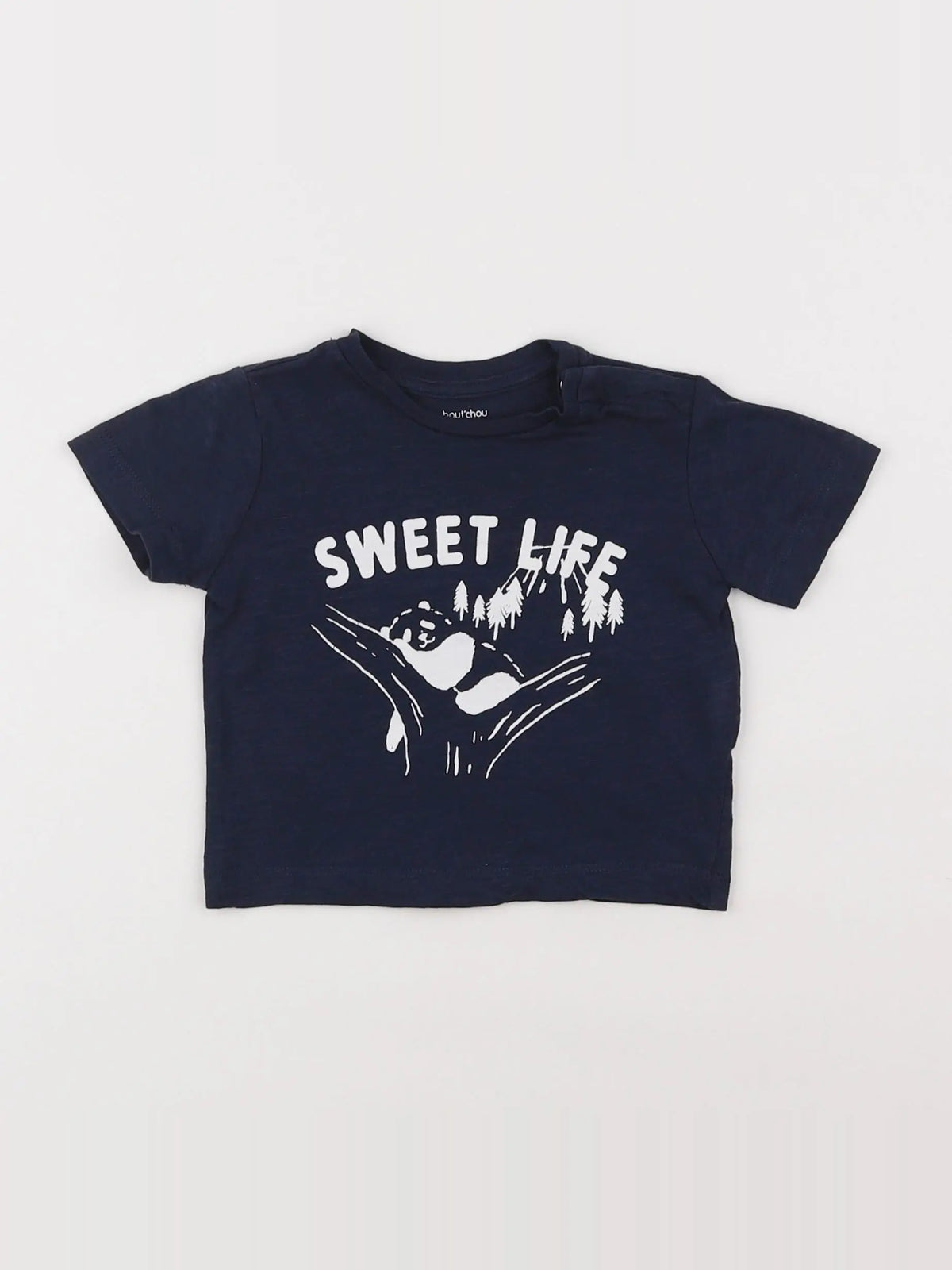 Boutchou - tee-shirt bleu - 6 mois
