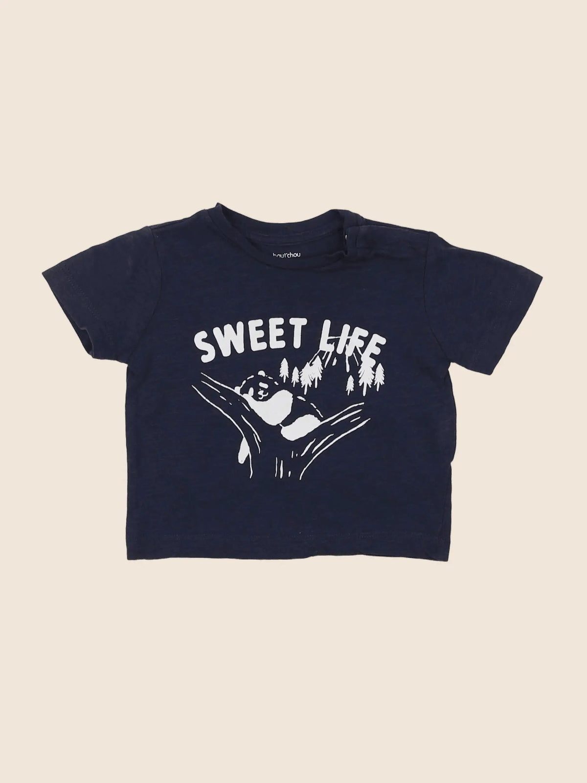 Boutchou - tee-shirt bleu - 6 mois