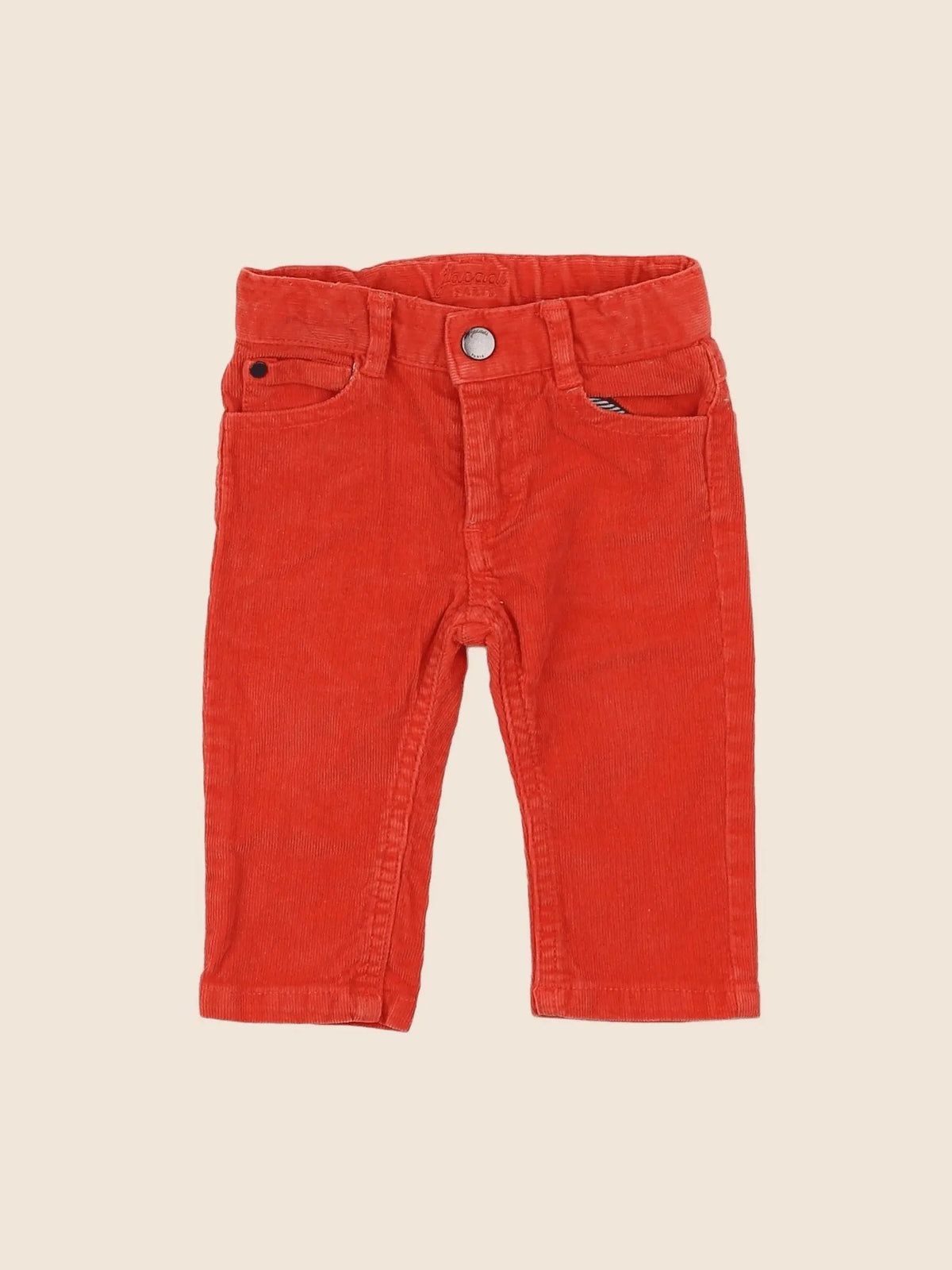Jacadi - pantalon rouge - 6 mois