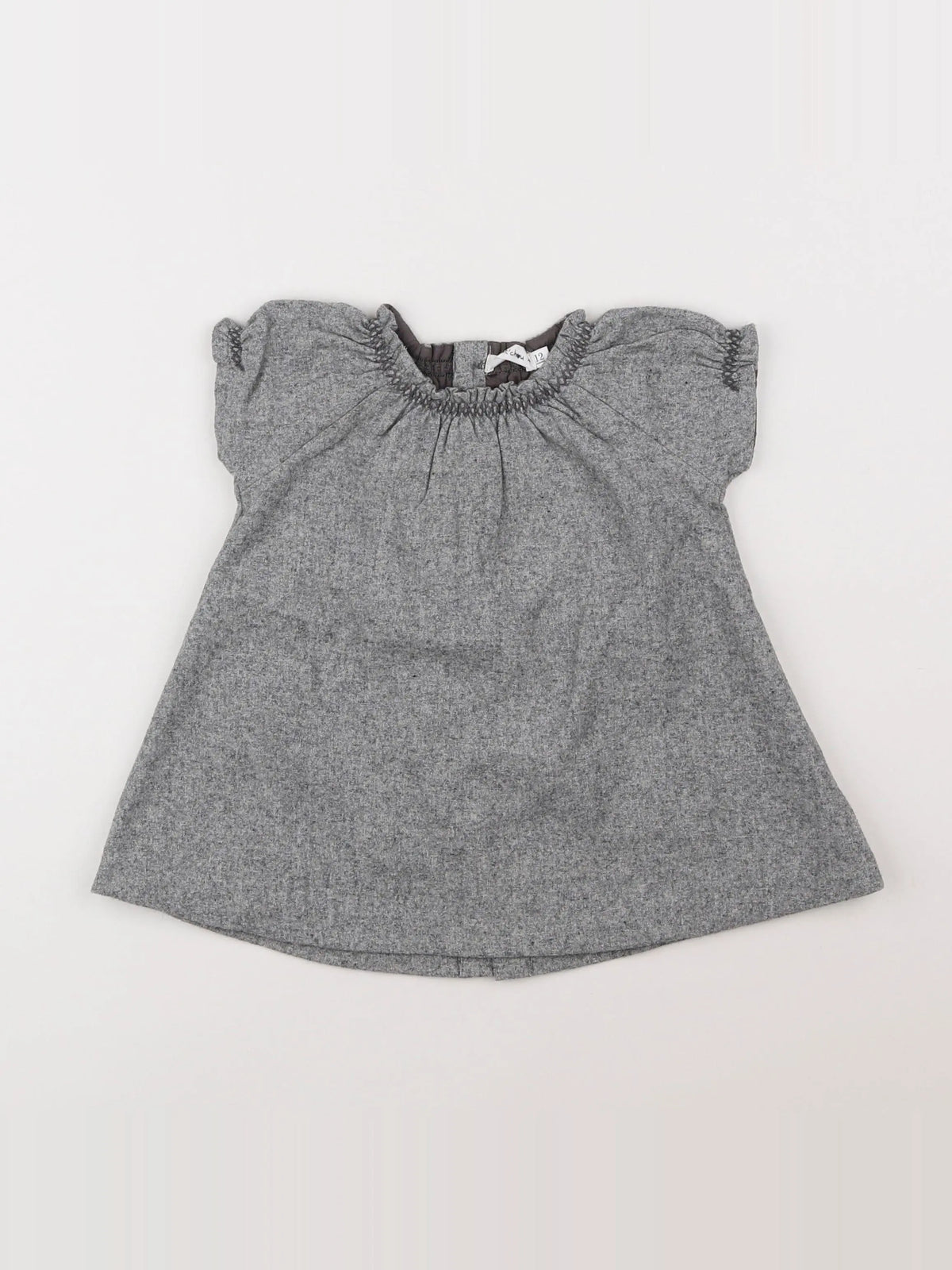 Boutchou - robe gris - 12 mois