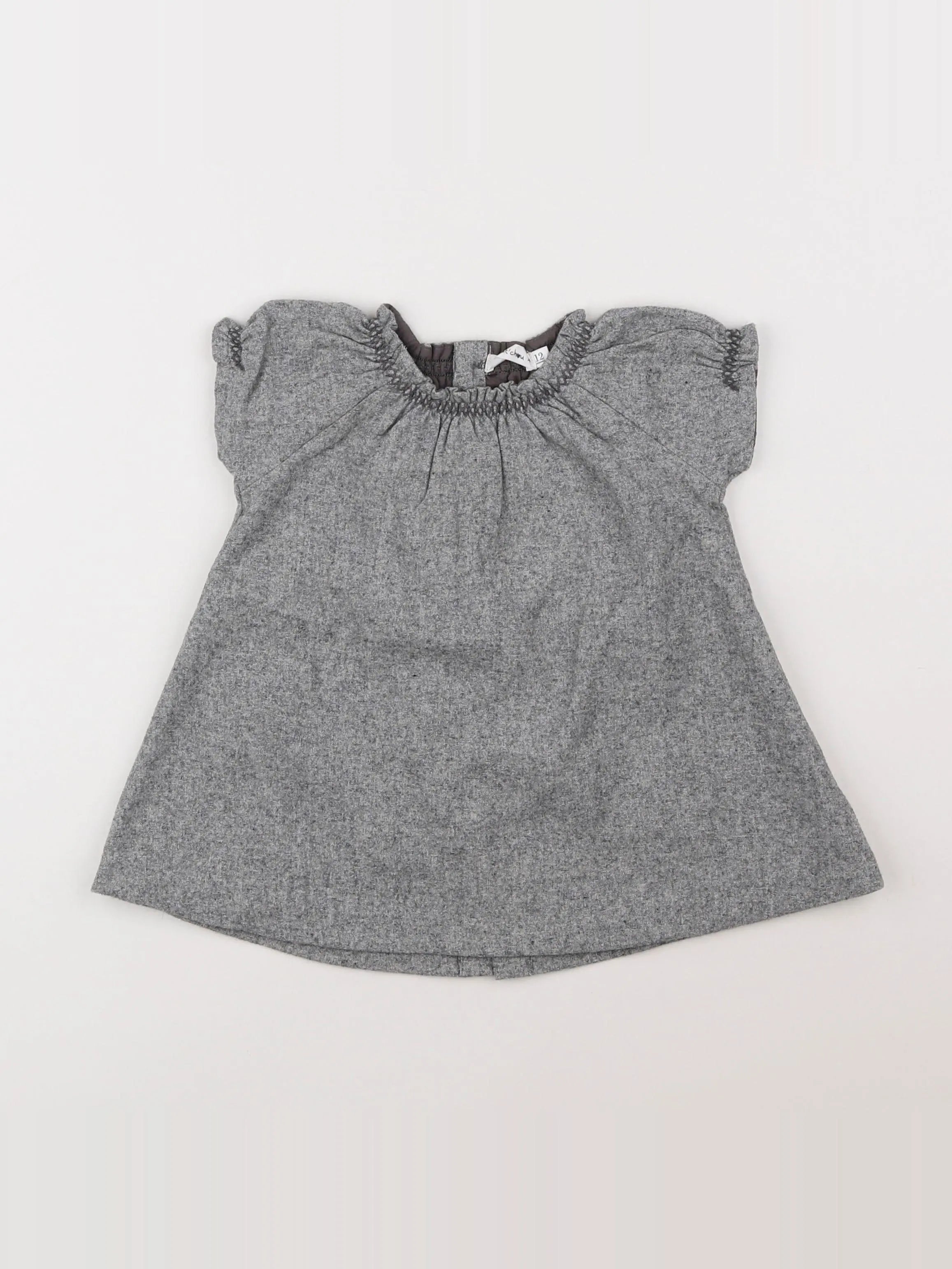 Boutchou - robe gris - 12 mois