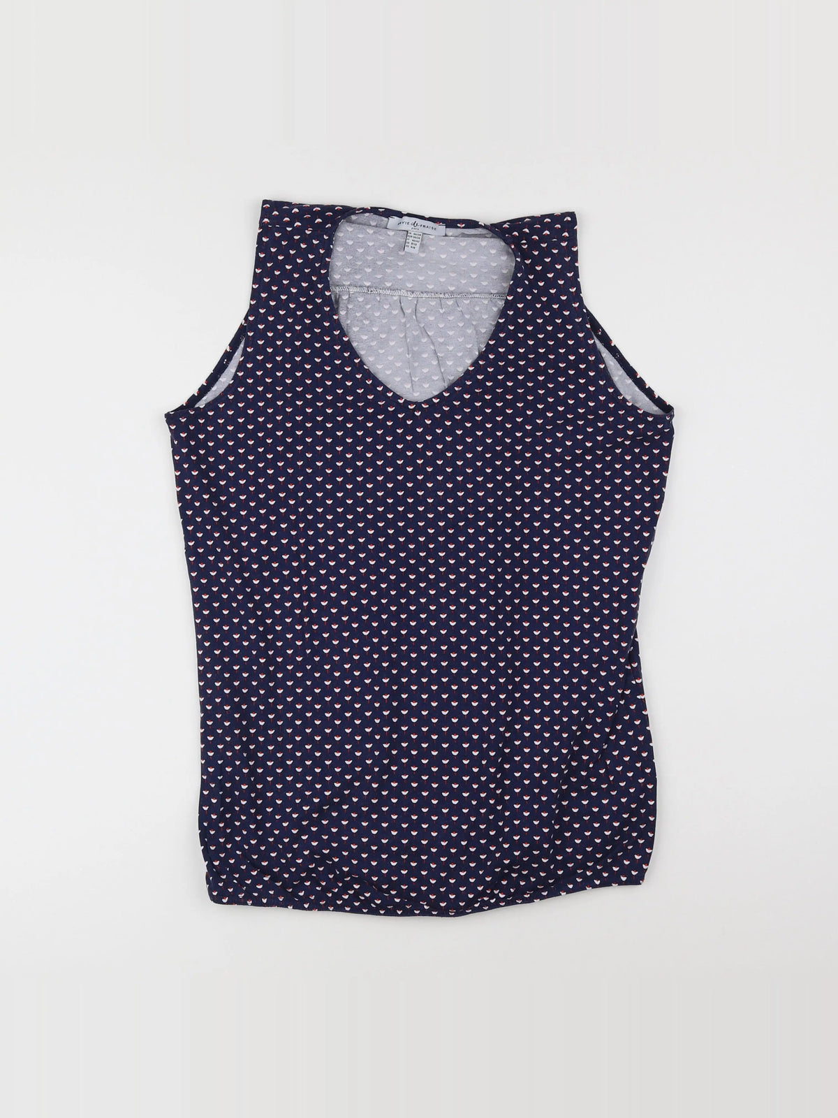 Envie de fraise - tee-shirt grossesse bleu - 36 à 38