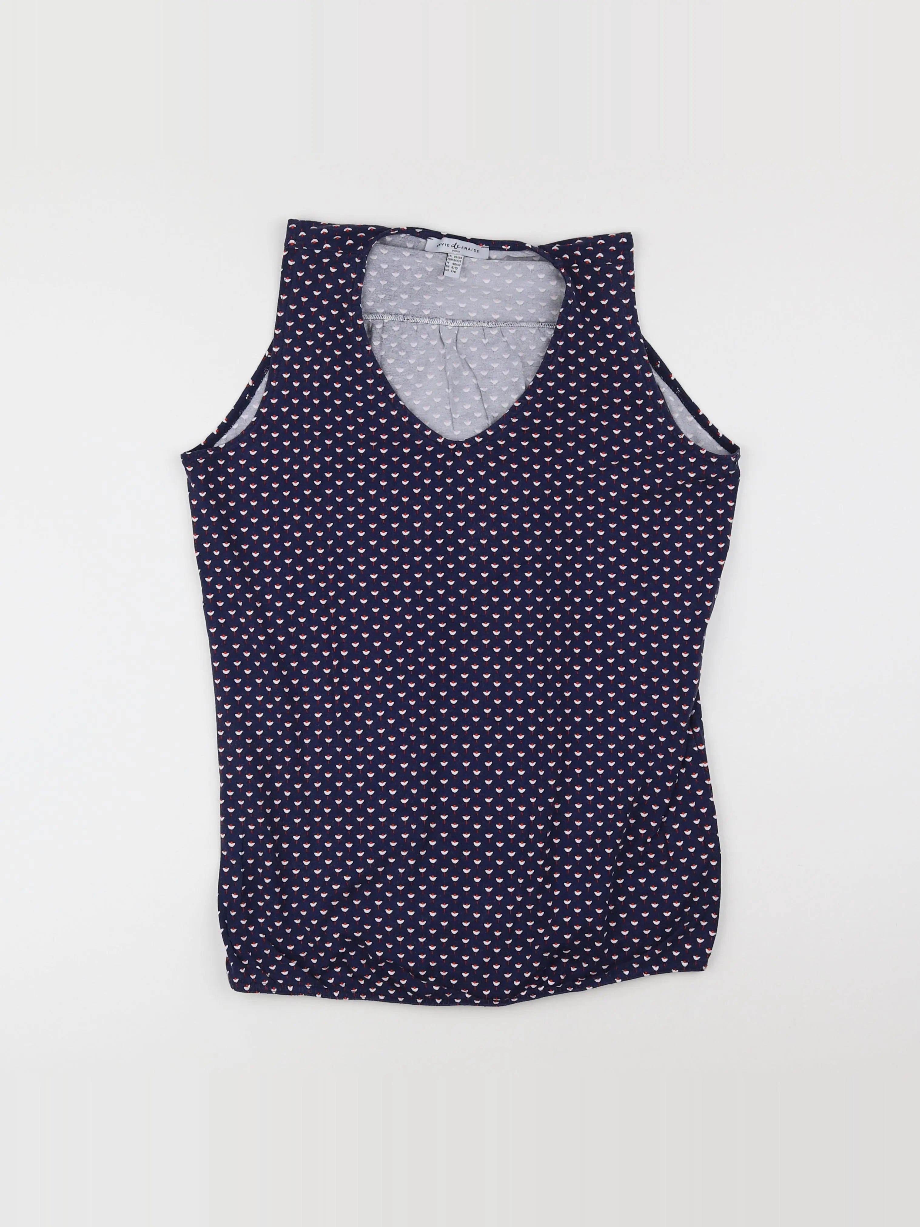 Envie de fraise - tee-shirt grossesse bleu - 36 à 38