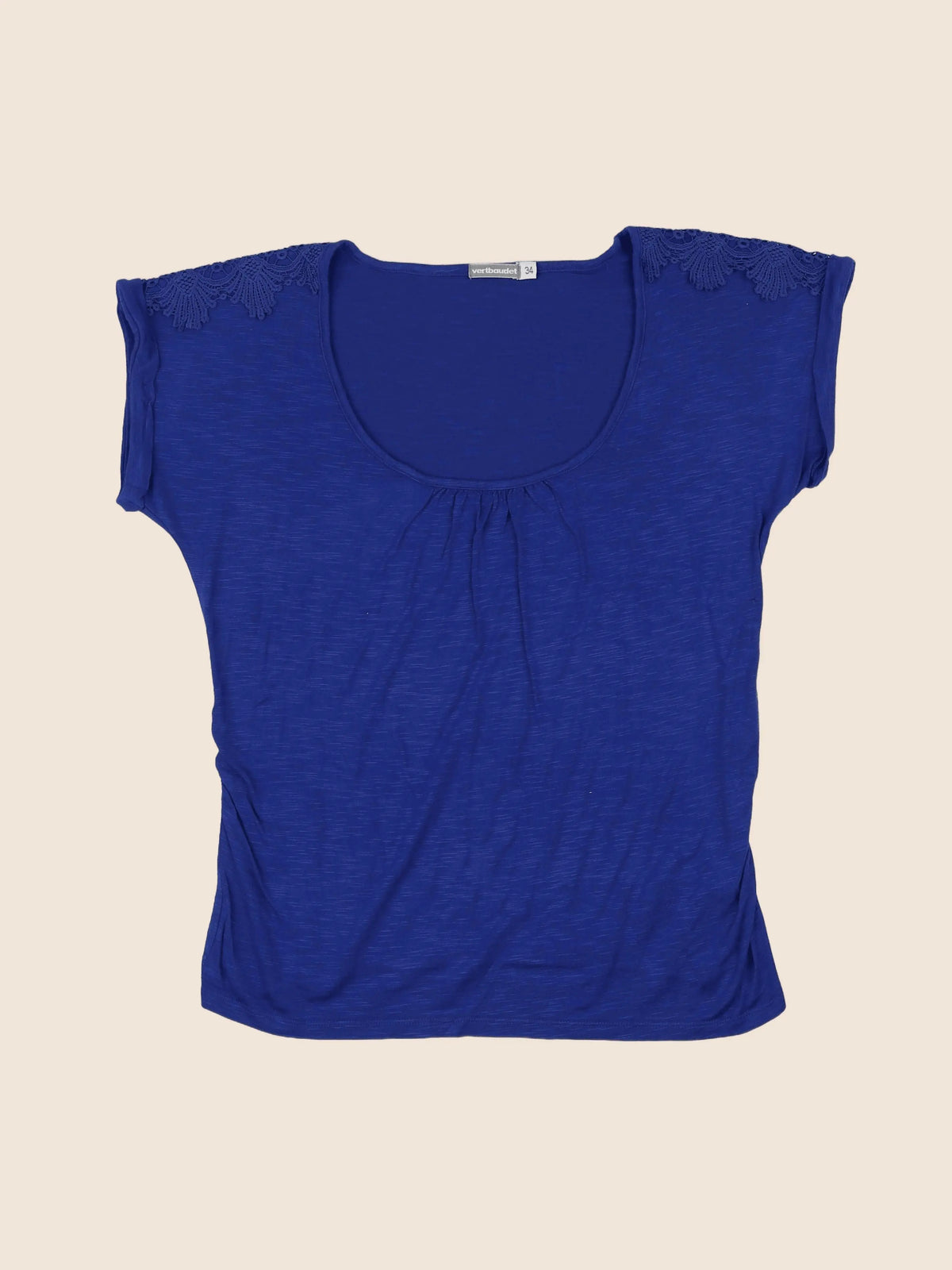 Vertbaudet - tee-shirt grossesse bleu - 34