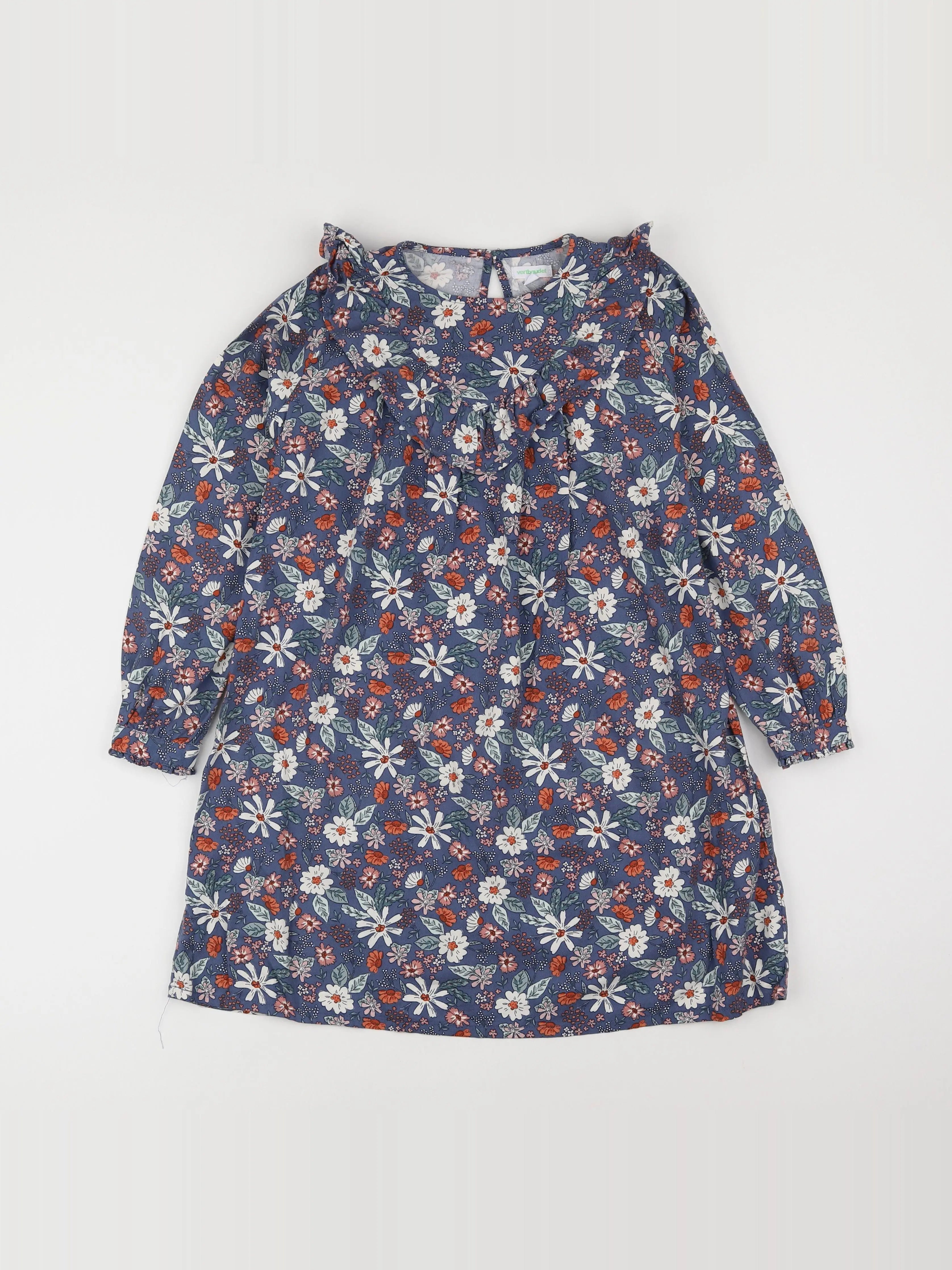 Vertbaudet - robe multicolore - 9 ans