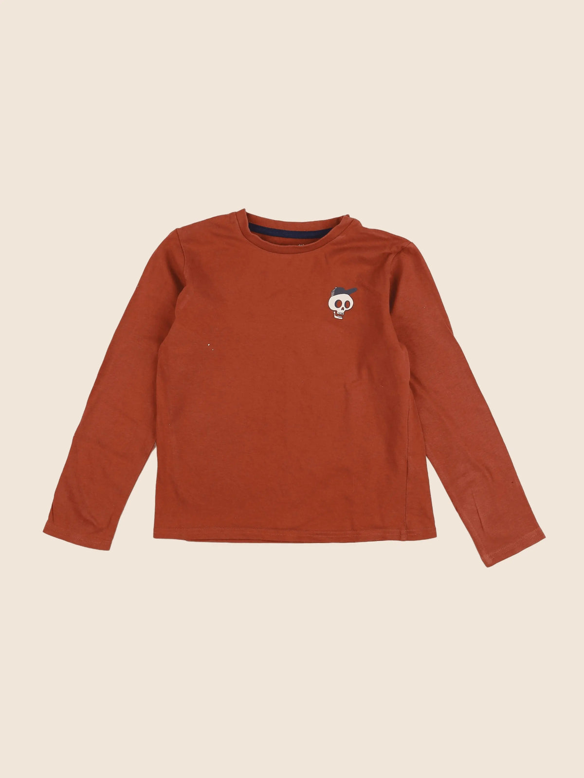 Vertbaudet - tee-shirt marron - 8 ans