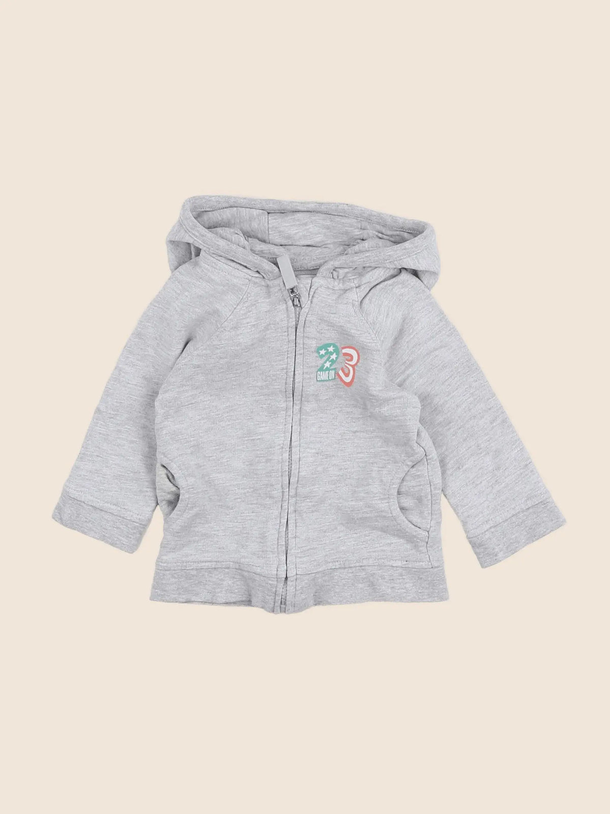 Vertbaudet - sweat gris - 6 mois