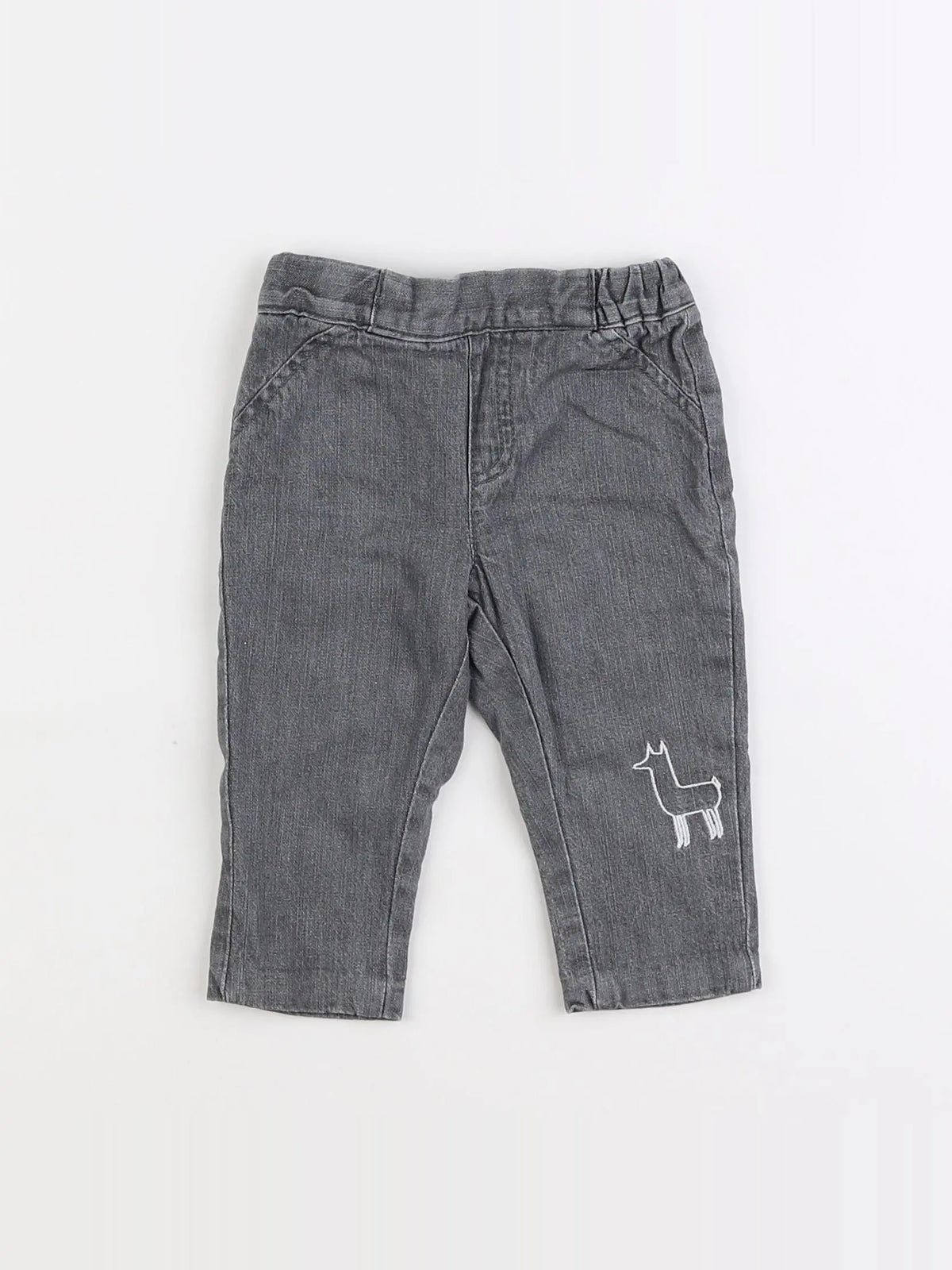 Vertbaudet - pantalon gris - 6 mois