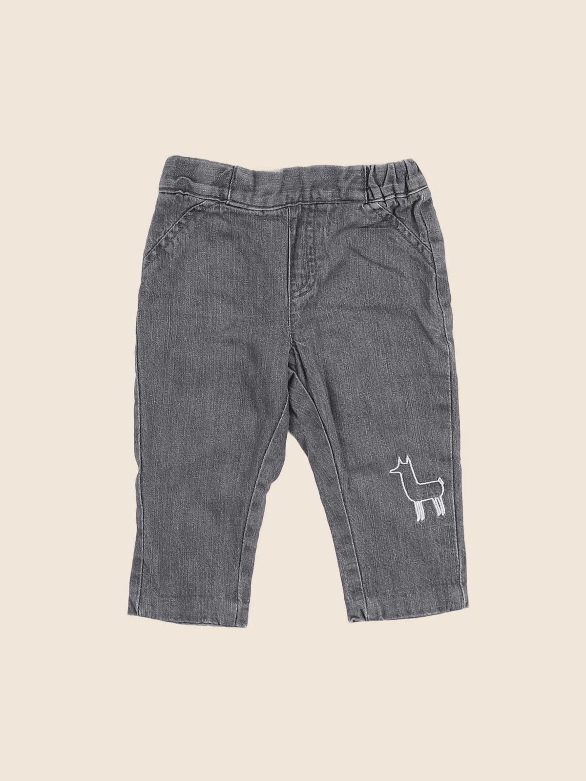 Vertbaudet - pantalon gris - 6 mois