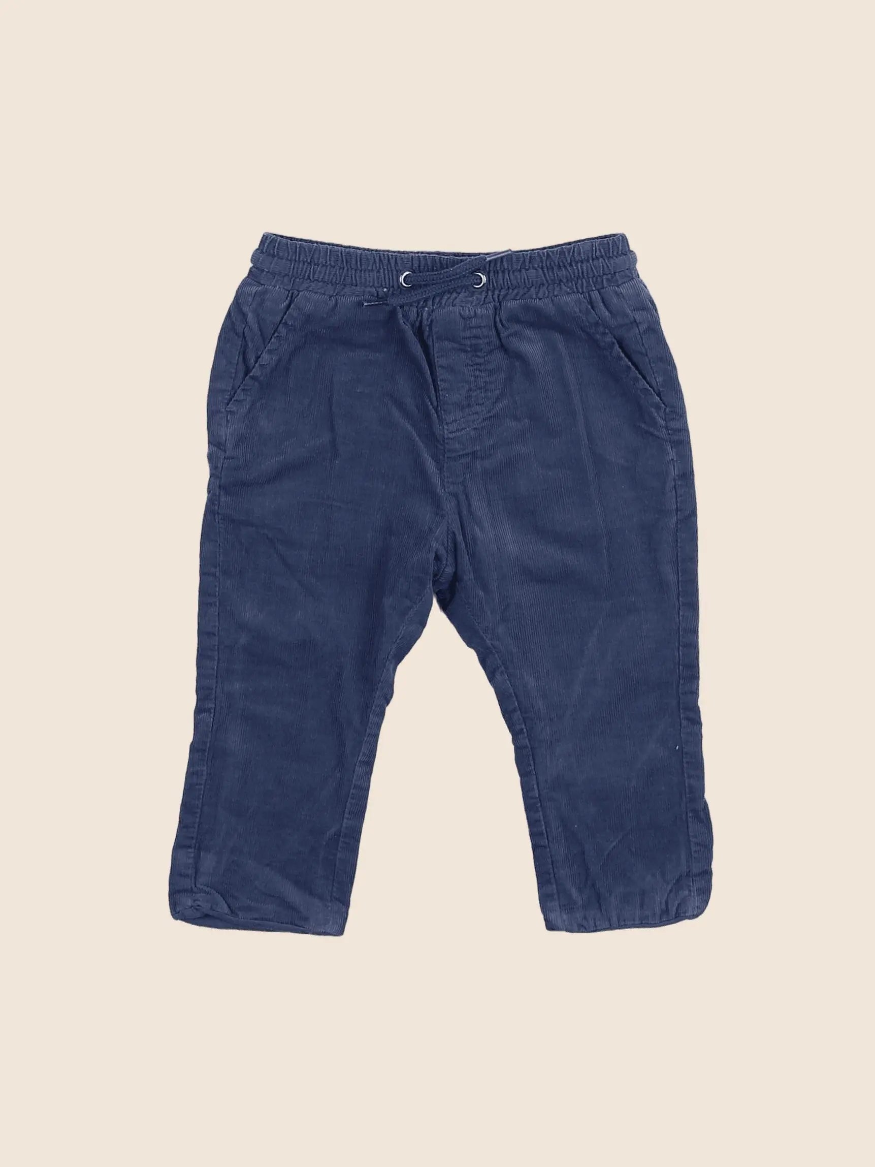 Vertbaudet - pantalon bleu - 6 mois