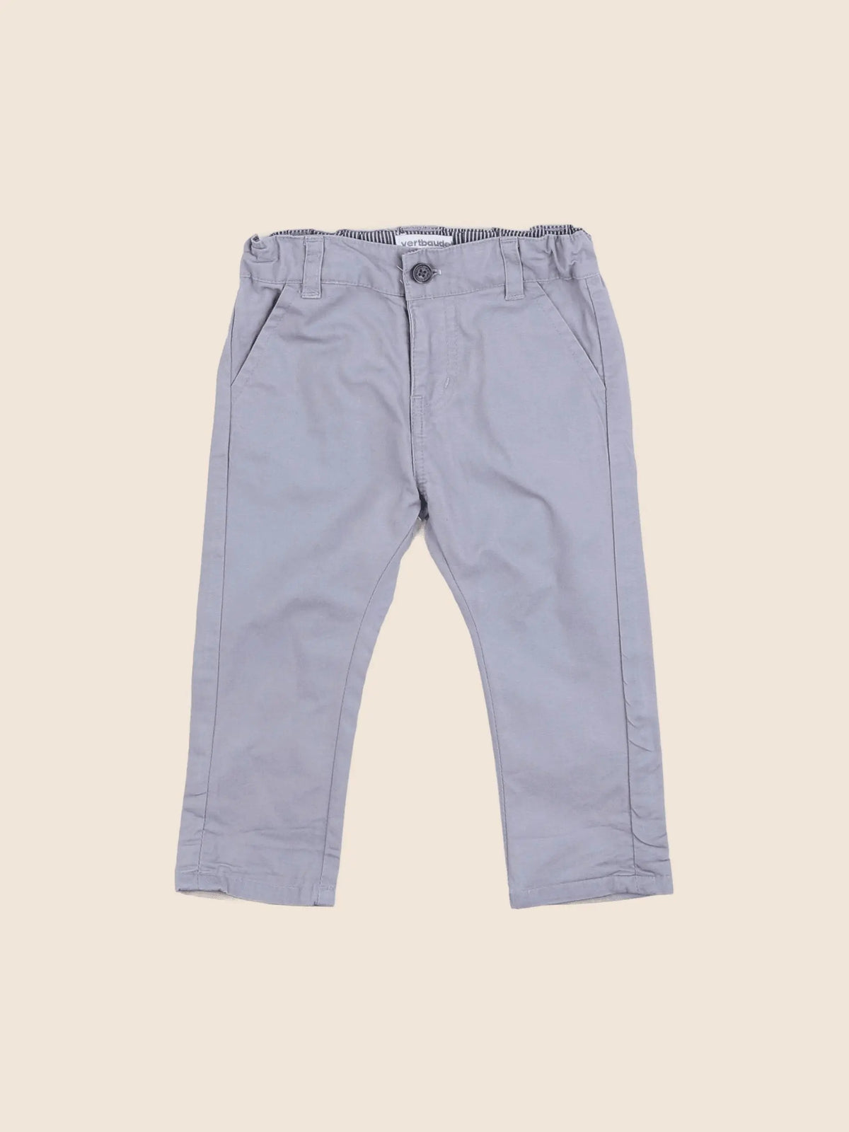 Vertbaudet - pantalon gris - 9 mois