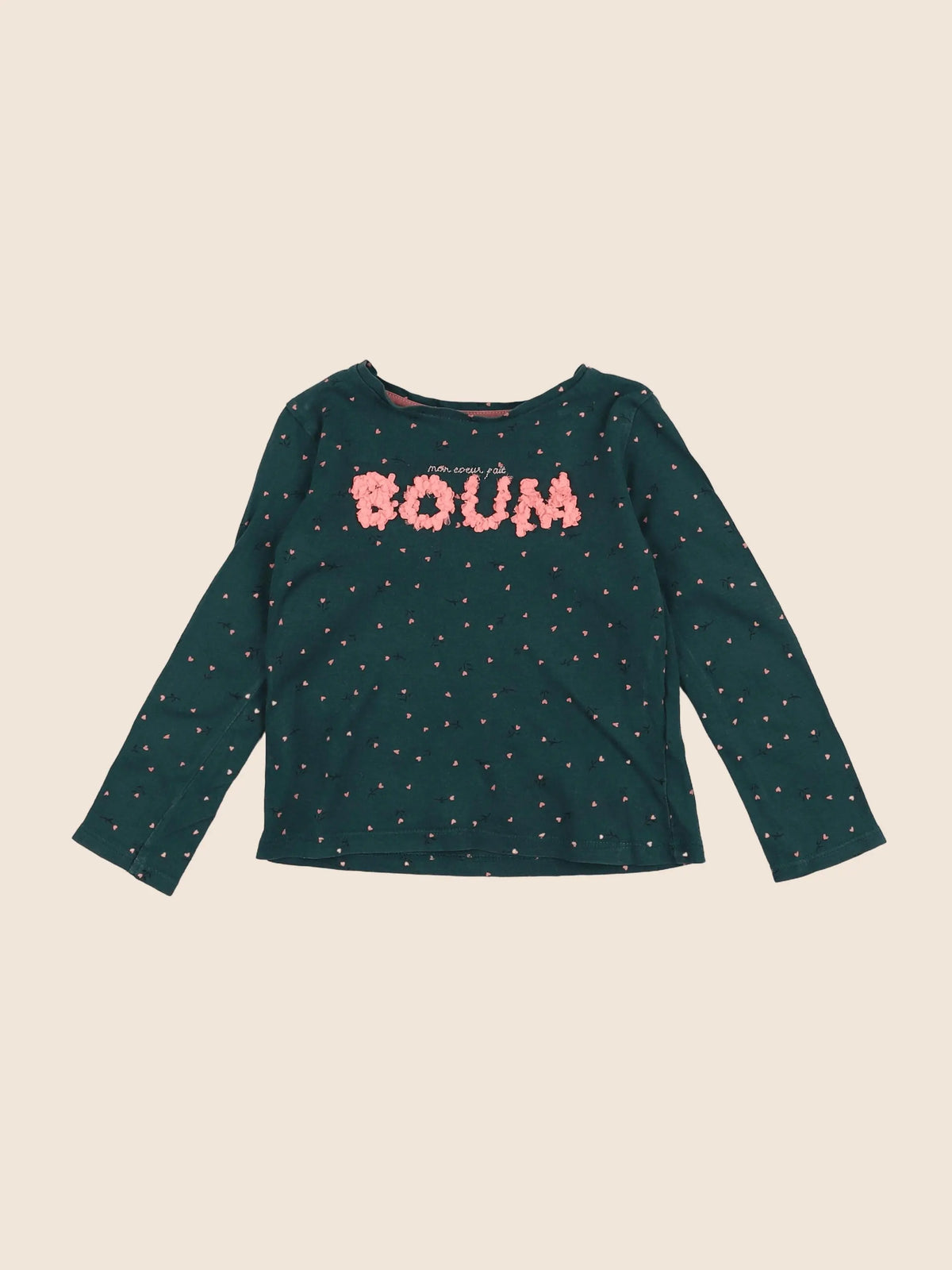 Vertbaudet - tee-shirt vert - 3 ans