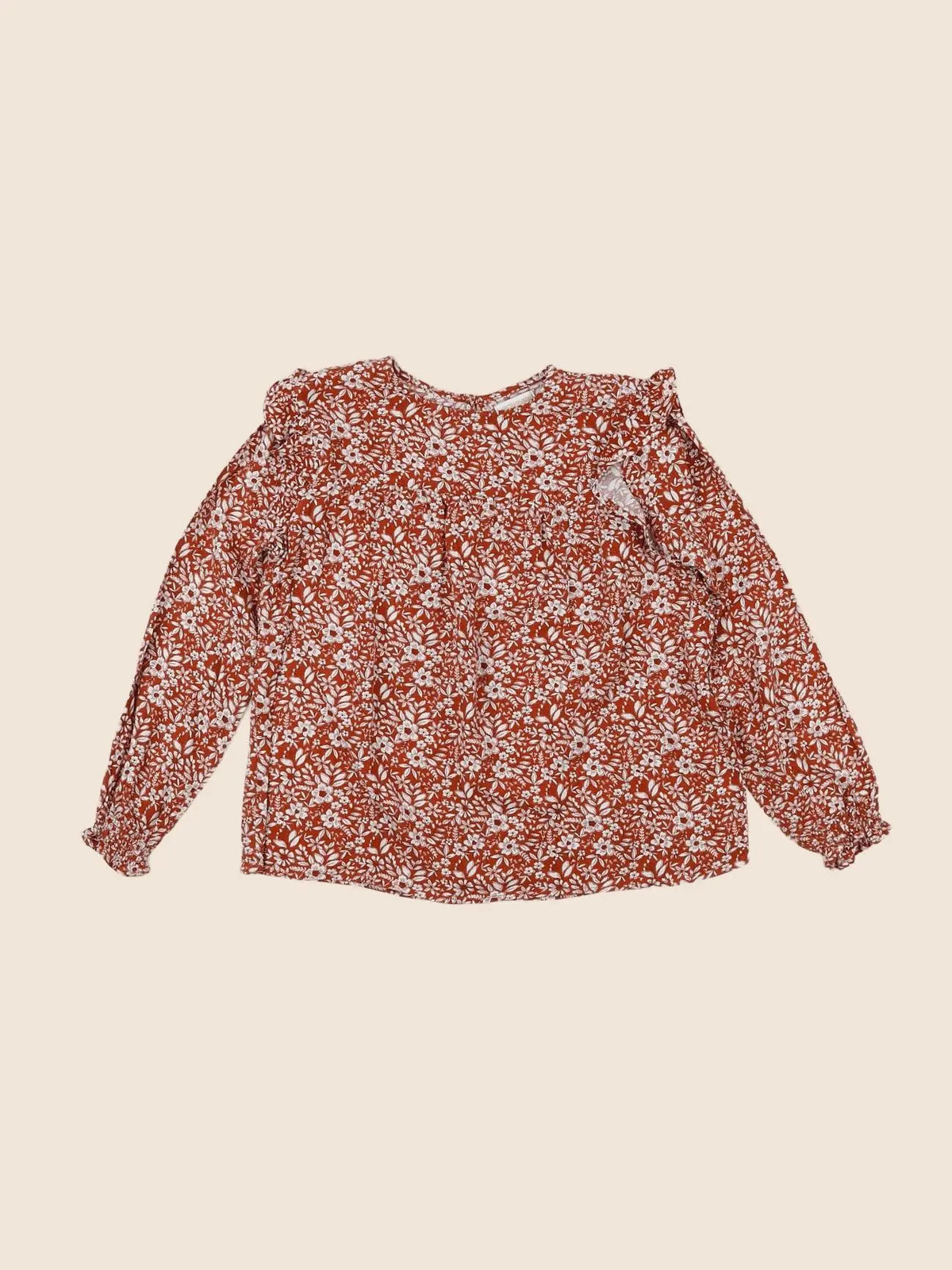 Vertbaudet - blouse marron - 10 ans