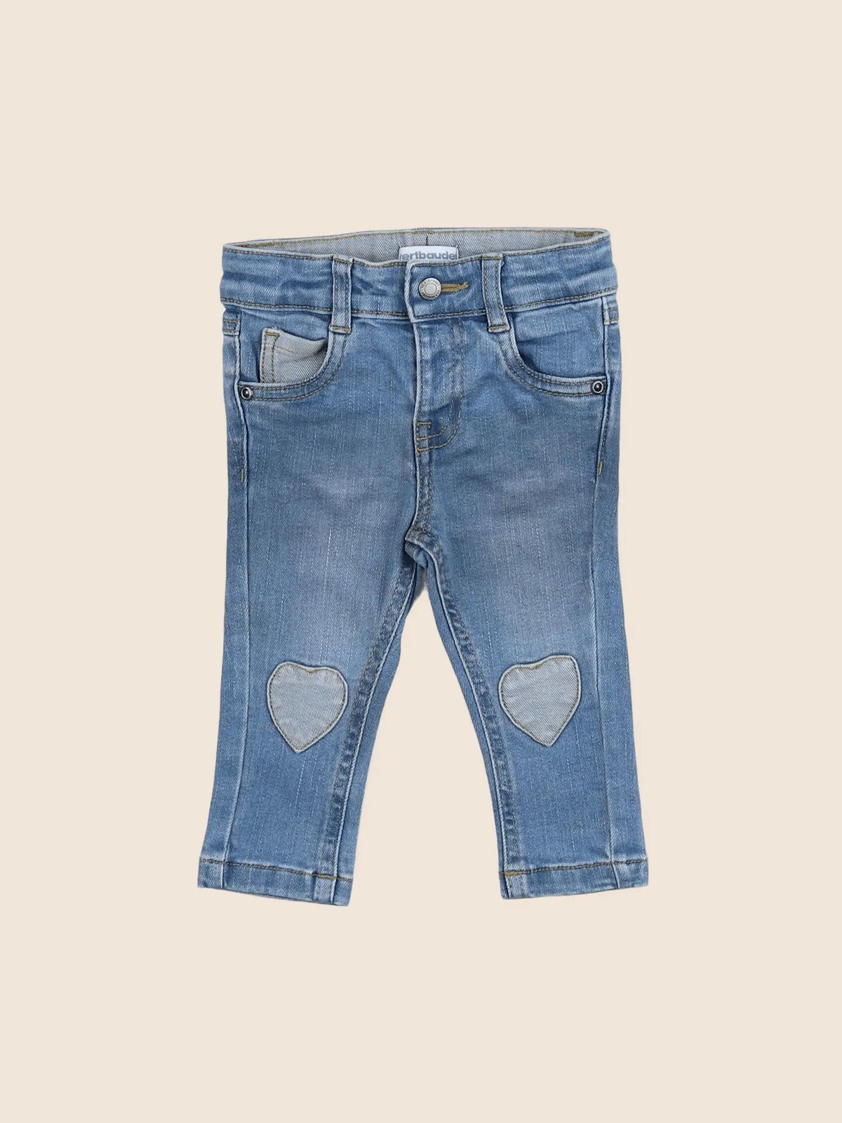 Vertbaudet - jean bleu - 6 mois