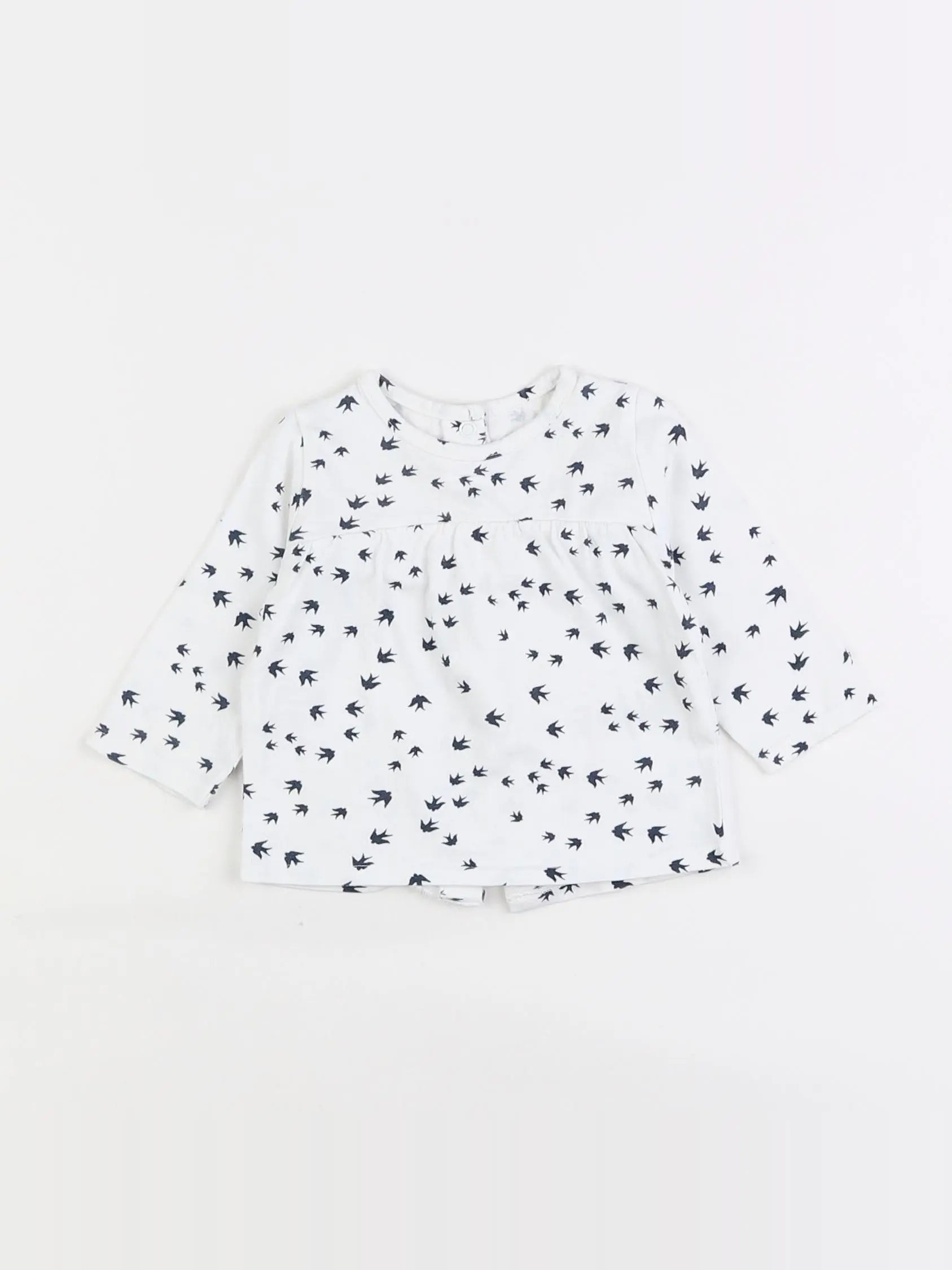 Vertbaudet - tee-shirt blanc - 3 mois