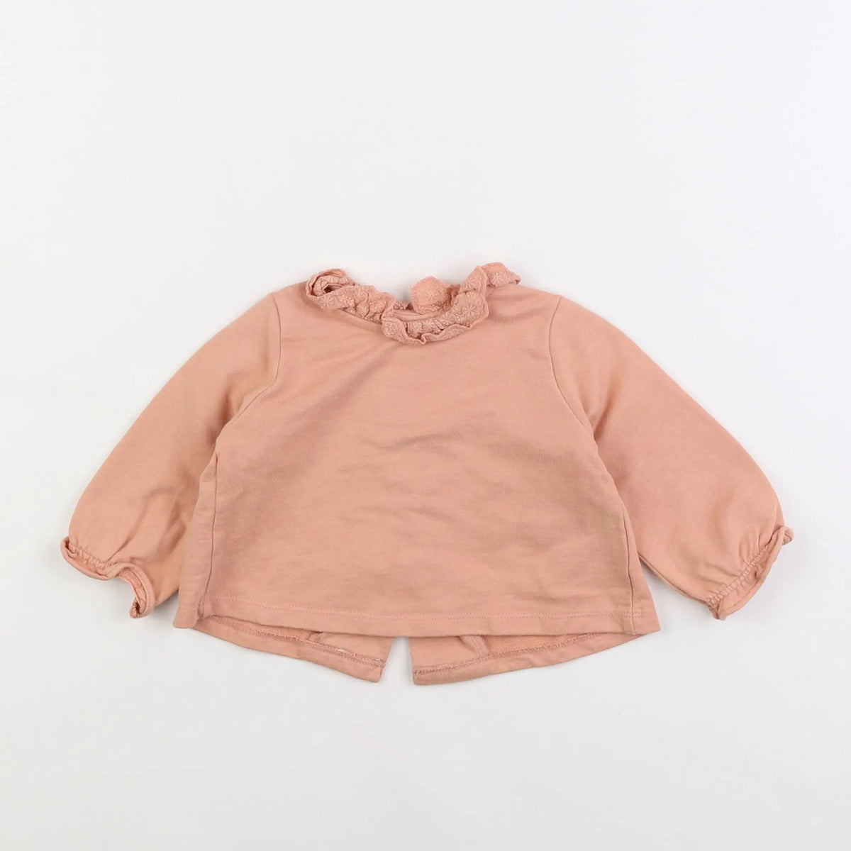 Vertbaudet - sweat rose - 6 mois