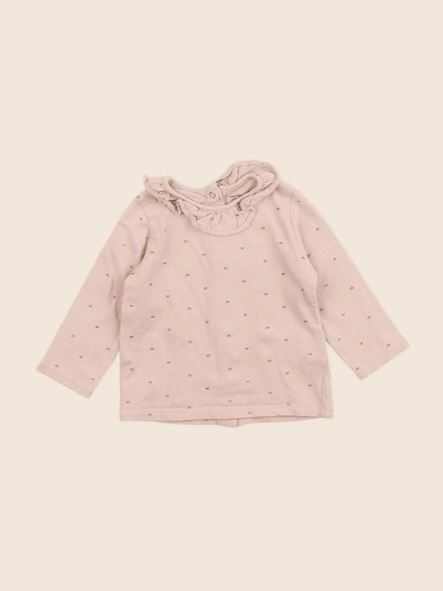 Vertbaudet - tee-shirt rose - 6 mois
