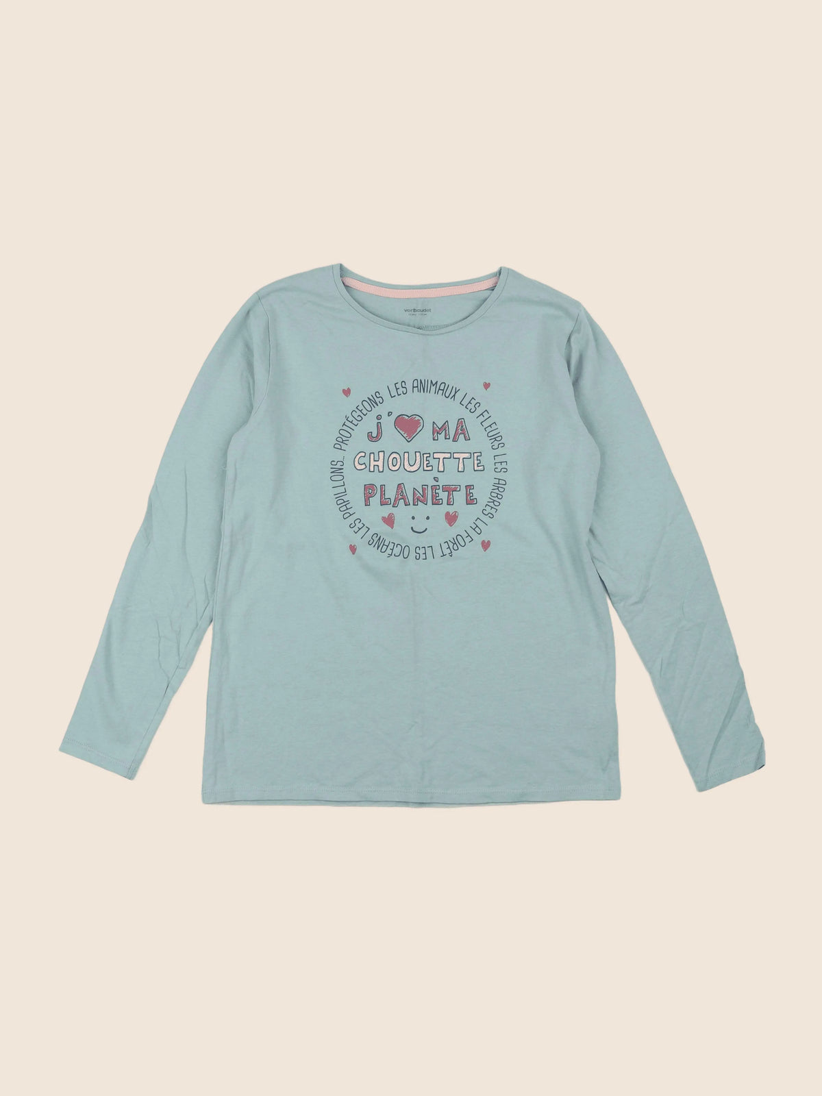 Vertbaudet - tee-shirt vert - 12 ans