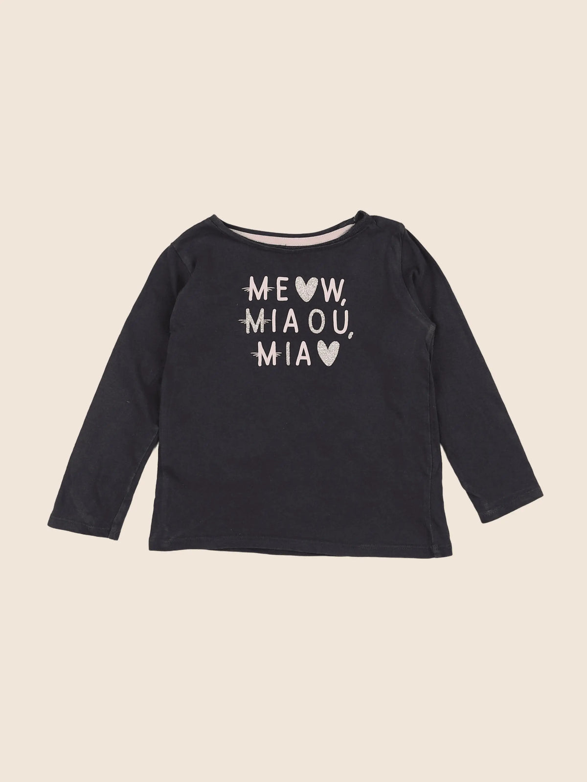 Vertbaudet - tee-shirt marron - 4 ans